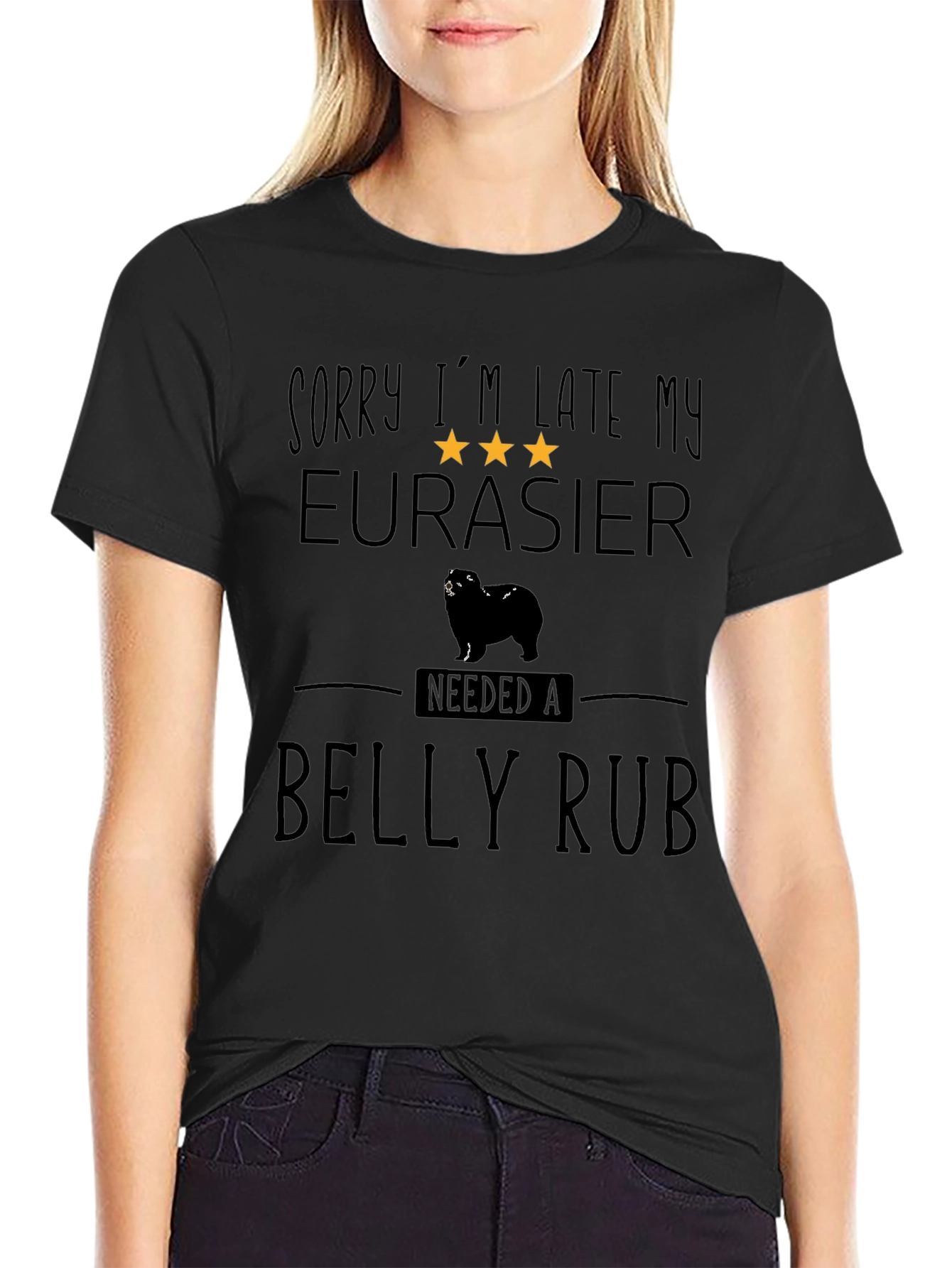 Eurasier Dog Belly Rub T-Shirt