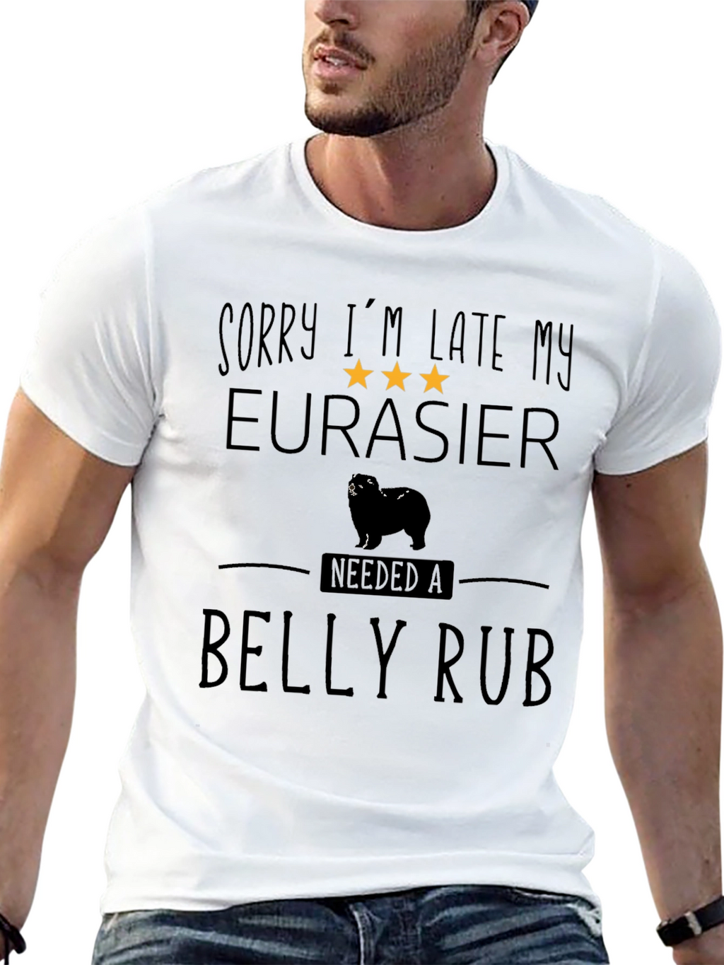 Eurasier Dog Belly Rub T-Shirt