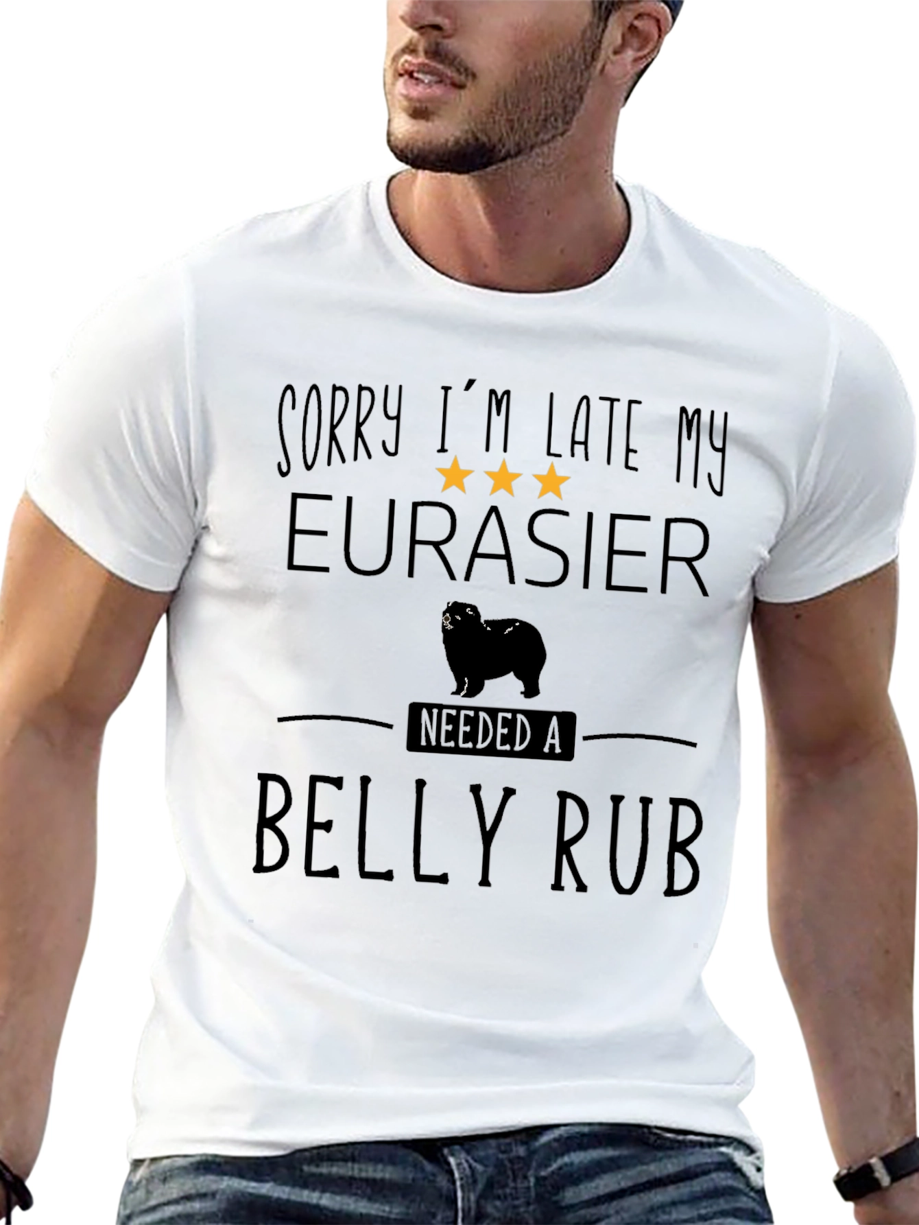 Eurasier Dog Belly Rub T-Shirt