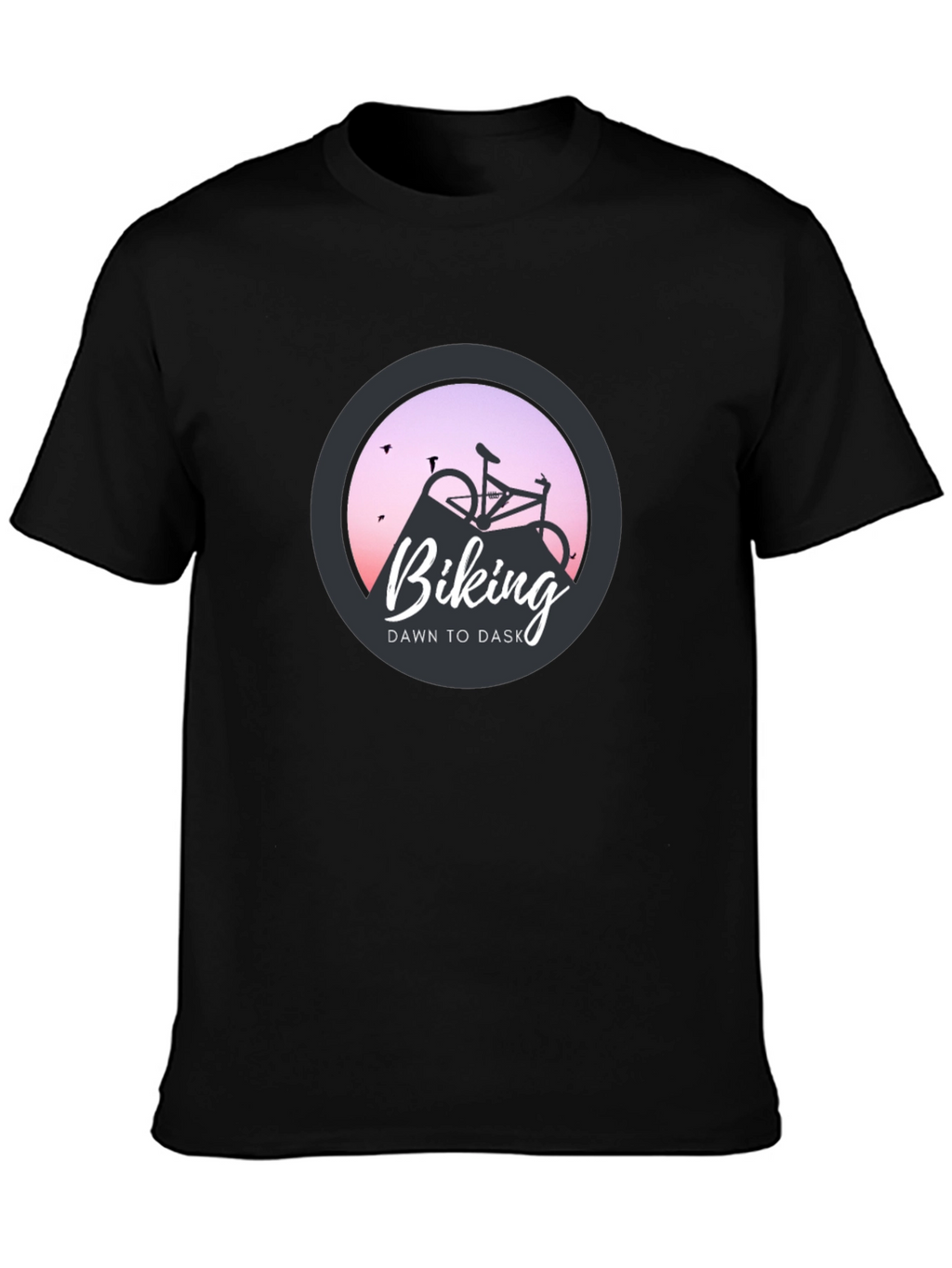 Biking Dawn to Dusk Graphic Tee