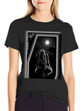 Moonlit Silhouette Graphic T-Shirt