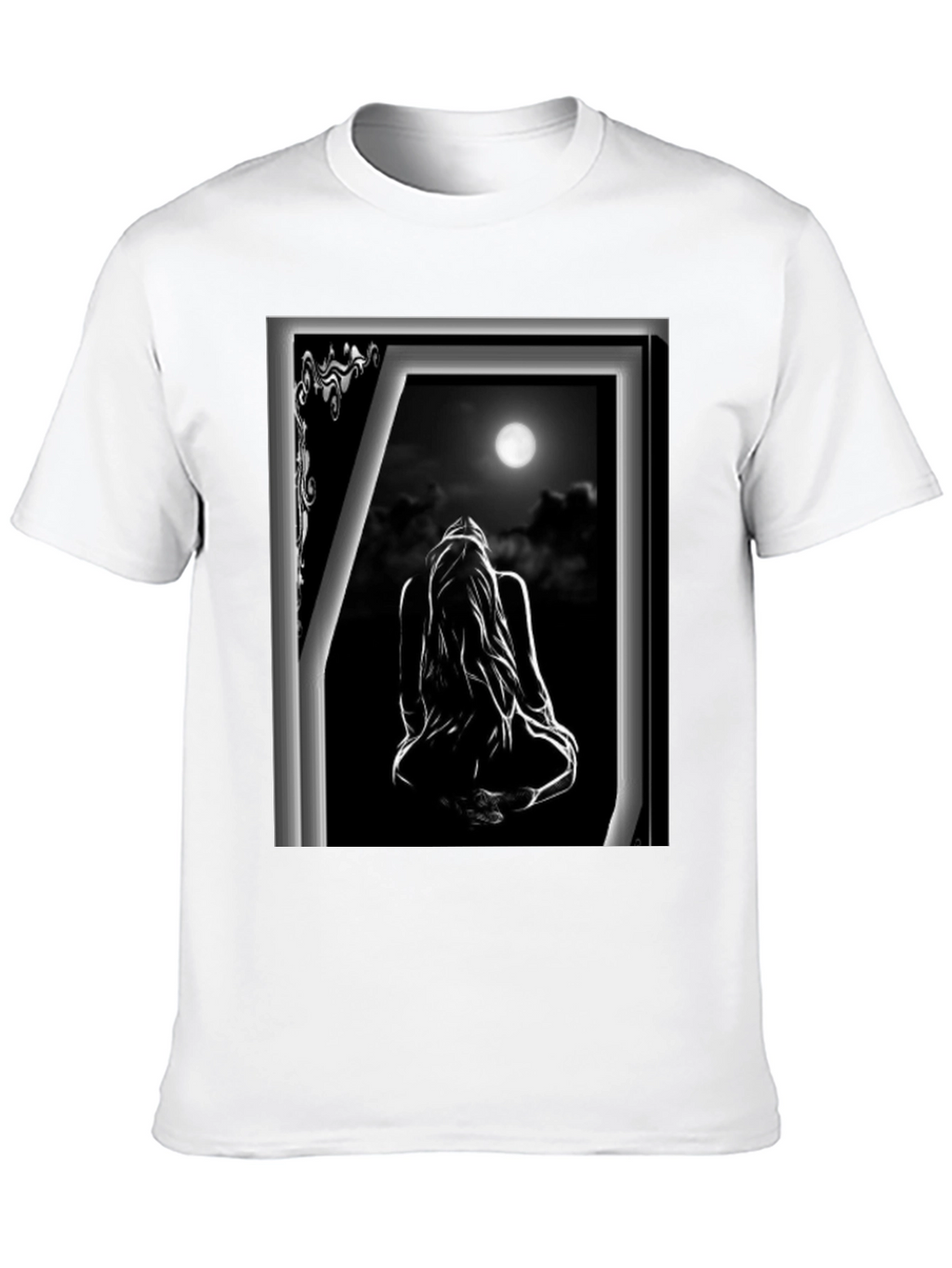 Moonlit Silhouette Graphic T-Shirt