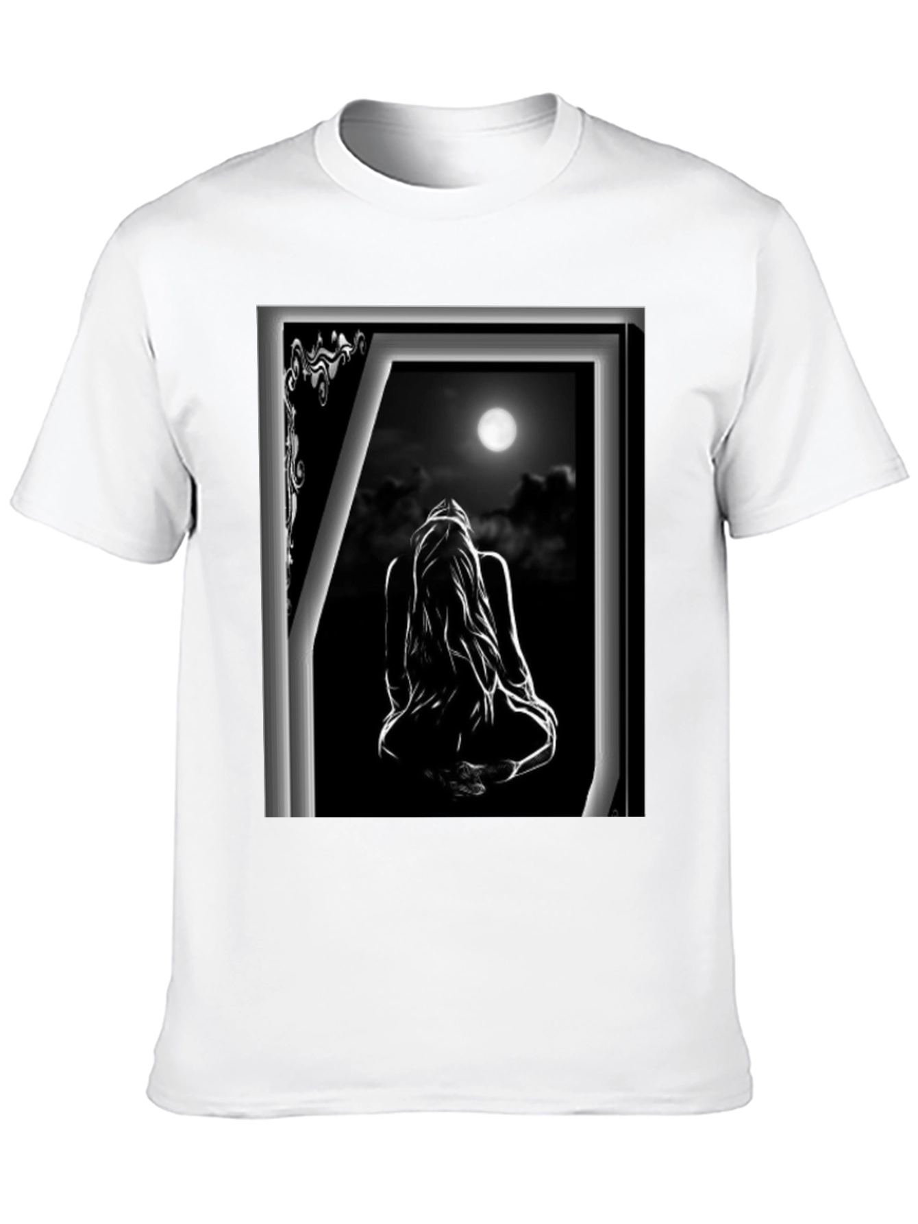 Moonlit Silhouette Graphic T-Shirt