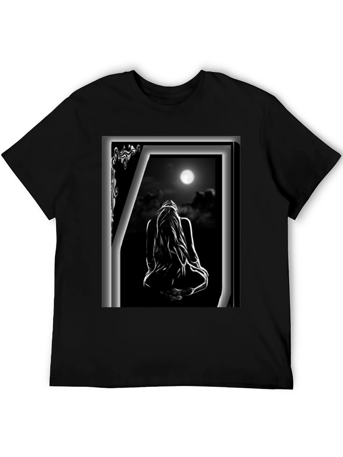 Moonlit Silhouette Graphic T-Shirt