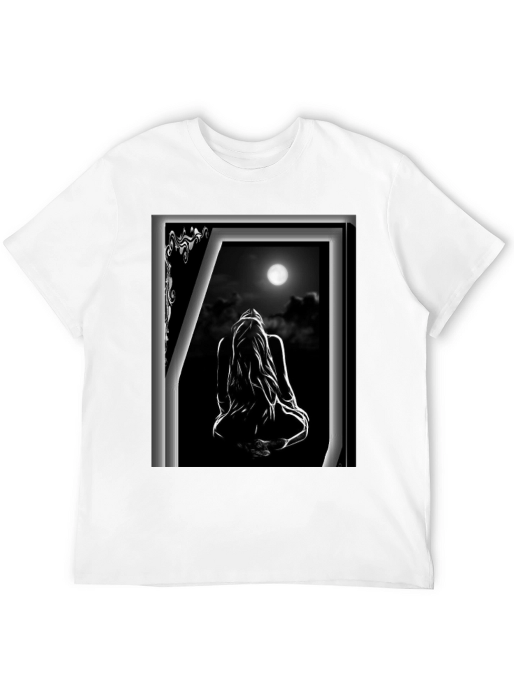 Moonlit Silhouette Graphic T-Shirt