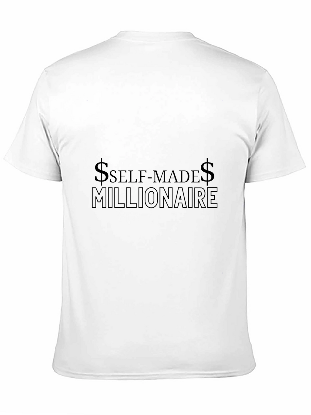 Self-Made Millionaire Black T-Shirt