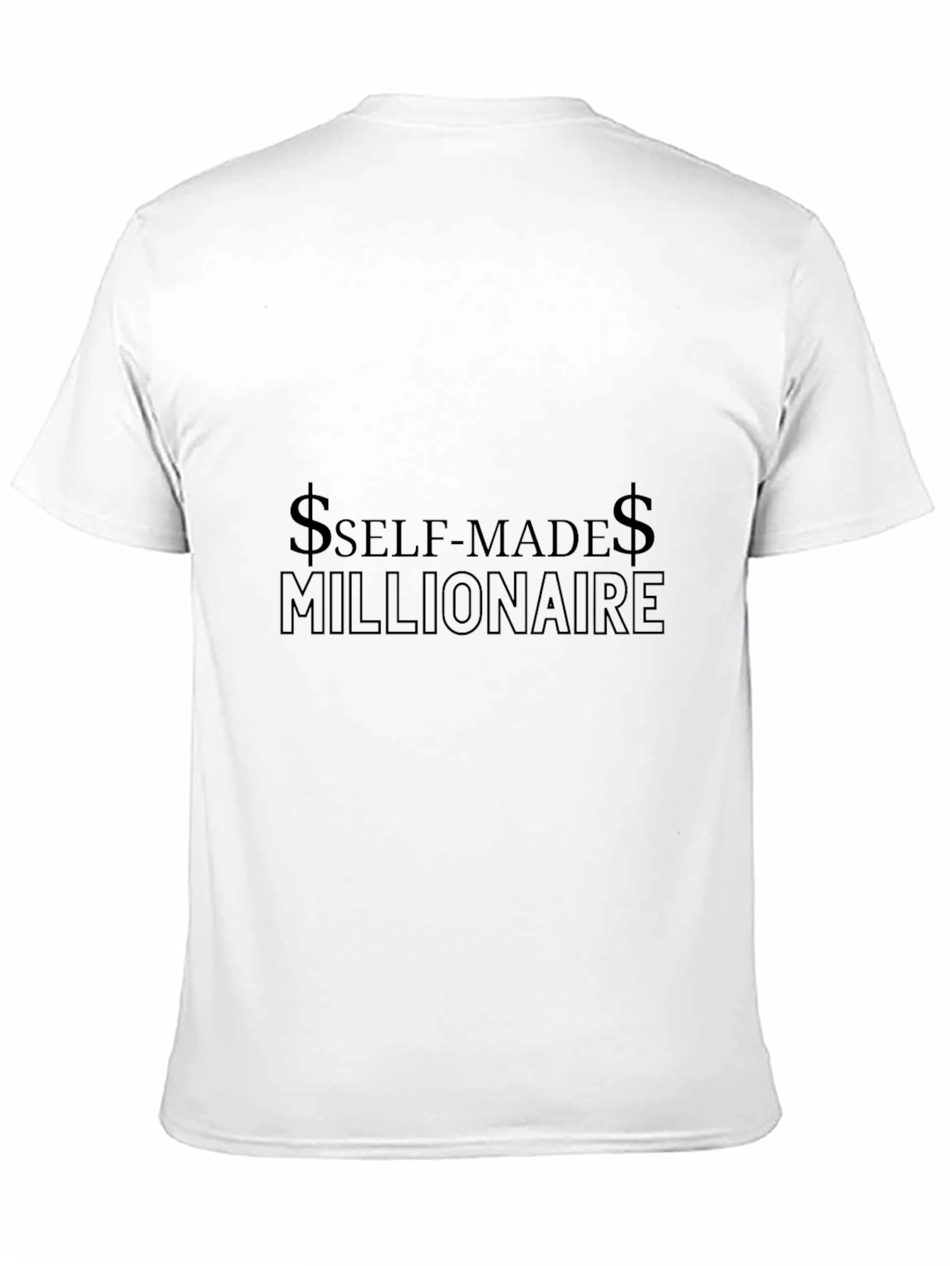Self-Made Millionaire Black T-Shirt