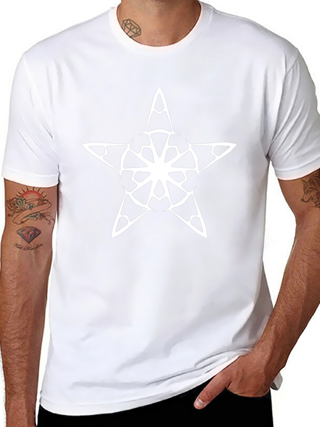 Star Mandala Black T-Shirt