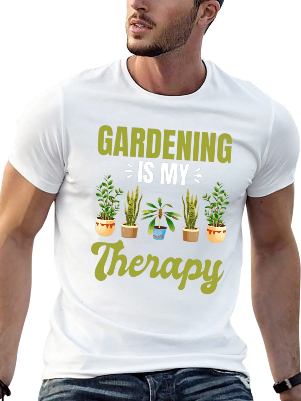 Gardening Therapy T-Shirt - Nature Lover Tee