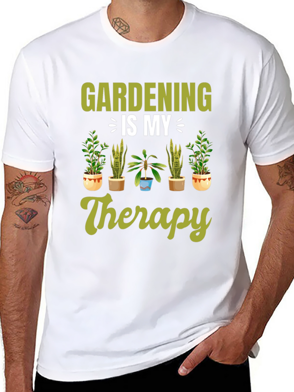 Gardening Therapy T-Shirt - Nature Lover Tee