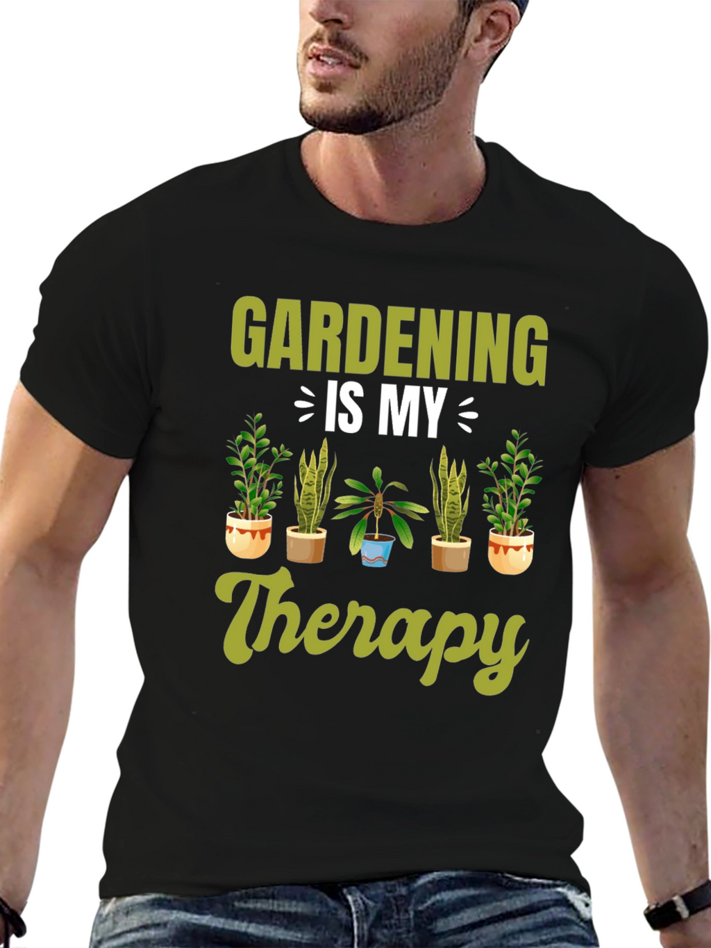 Gardening Therapy T-Shirt - Nature Lover Tee