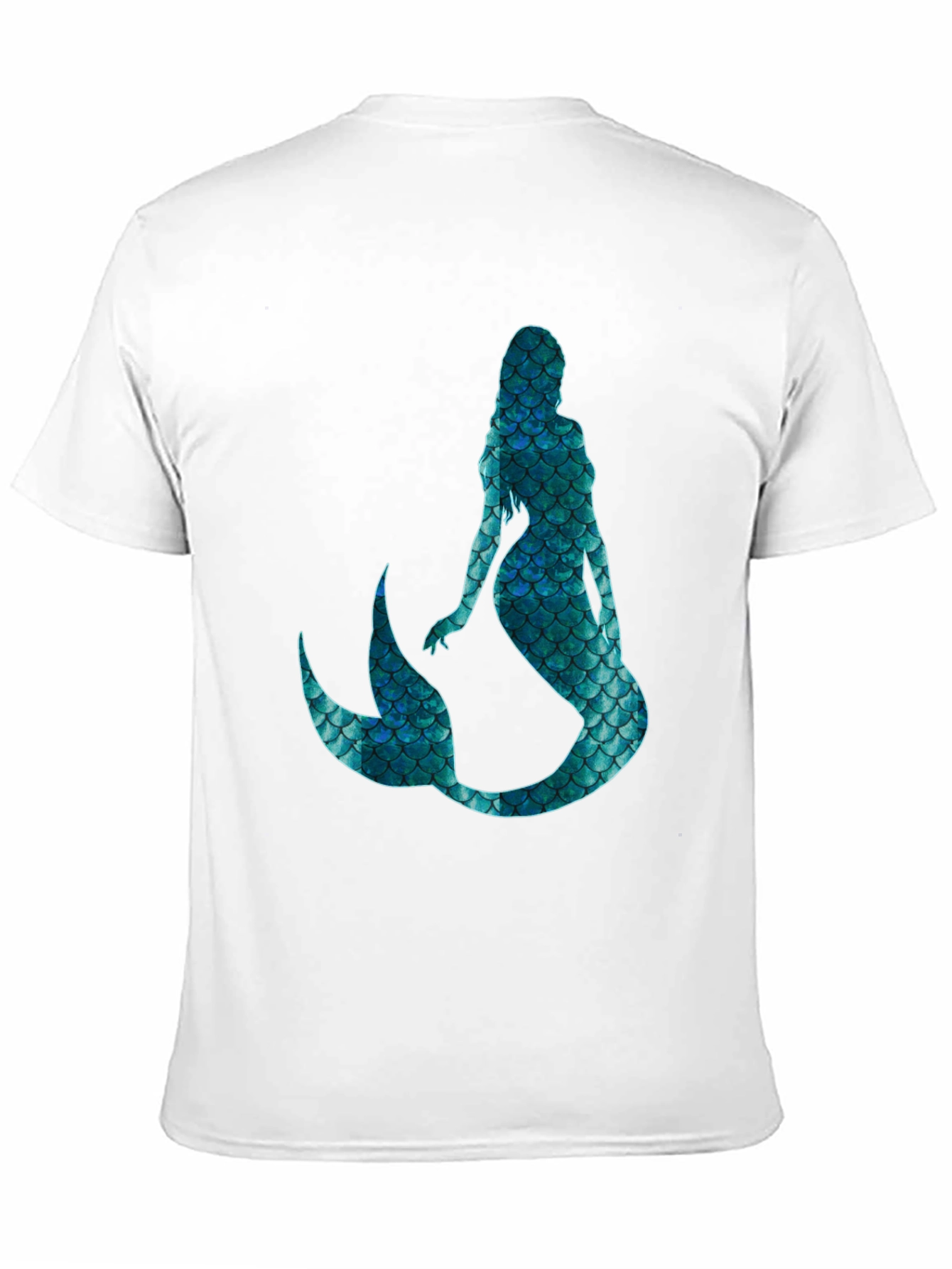 Mystic Mermaid Scale Graphic Black T-Shirt