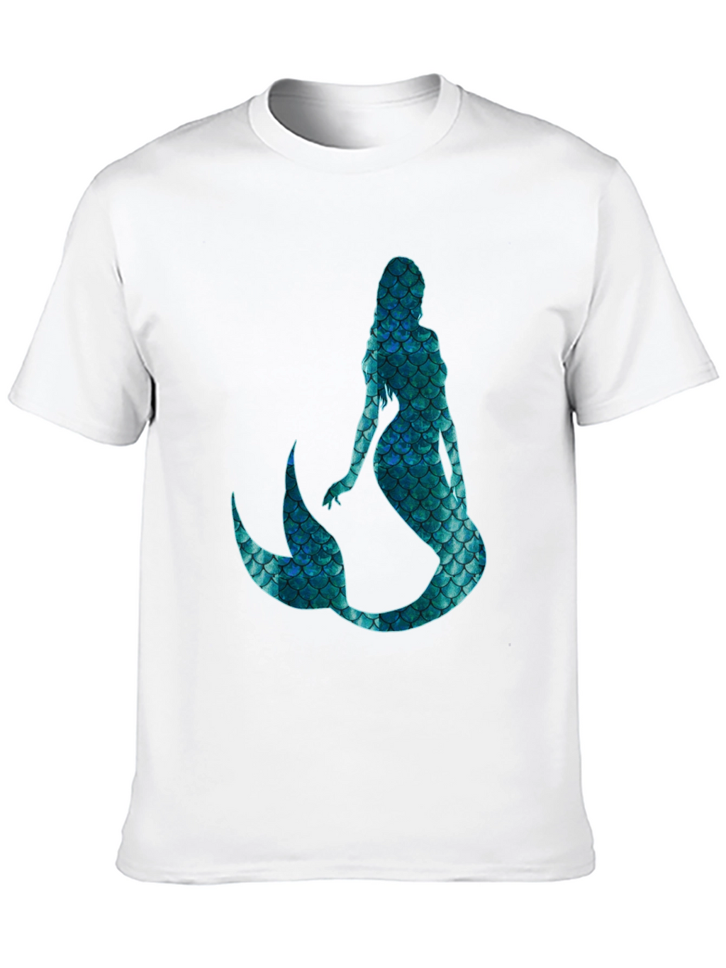 Mystic Mermaid Scale Graphic Black T-Shirt