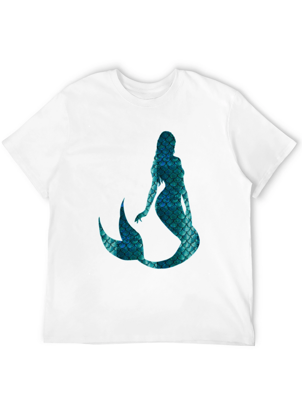 Mystic Mermaid Scale Graphic Black T-Shirt