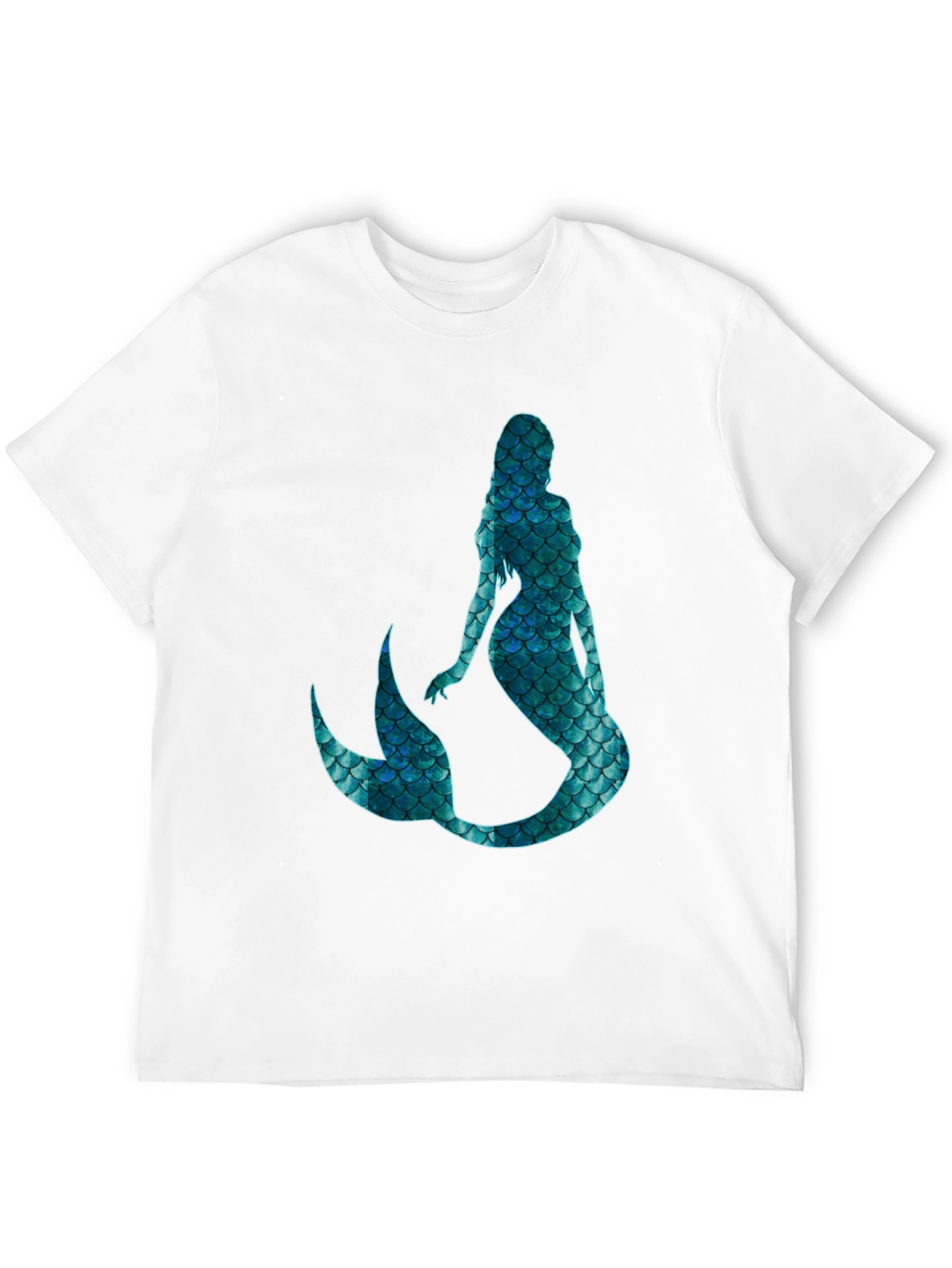 Mystic Mermaid Scale Graphic Black T-Shirt