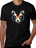 Funky Raccoon Graphic Tee - Black