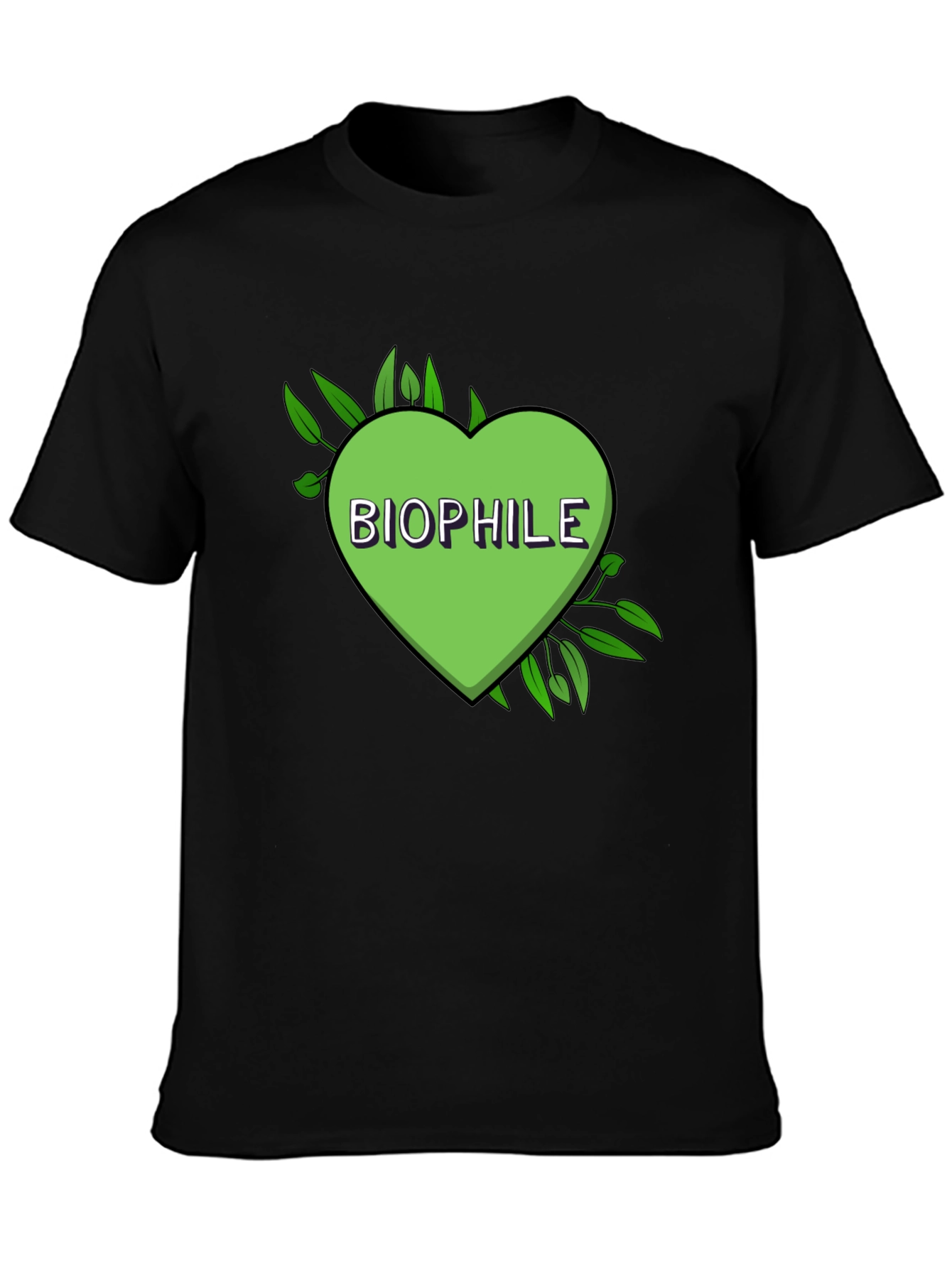 Biophile Heart Graphic Tee - Nature Lover Shirt
