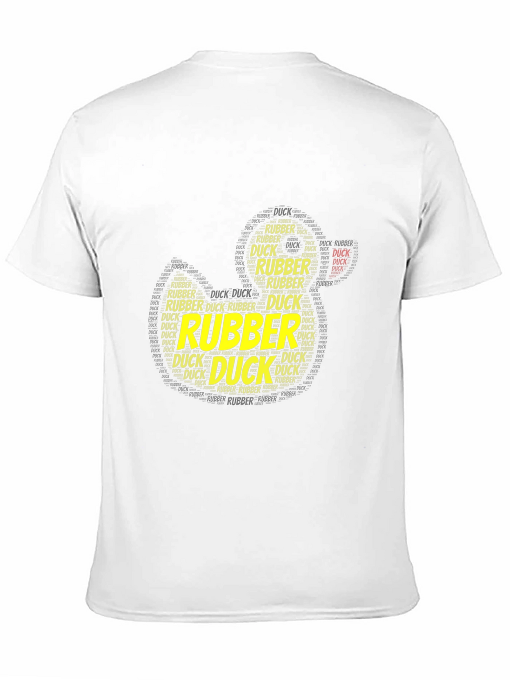 Rubber Duck Word Art Black T-Shirt