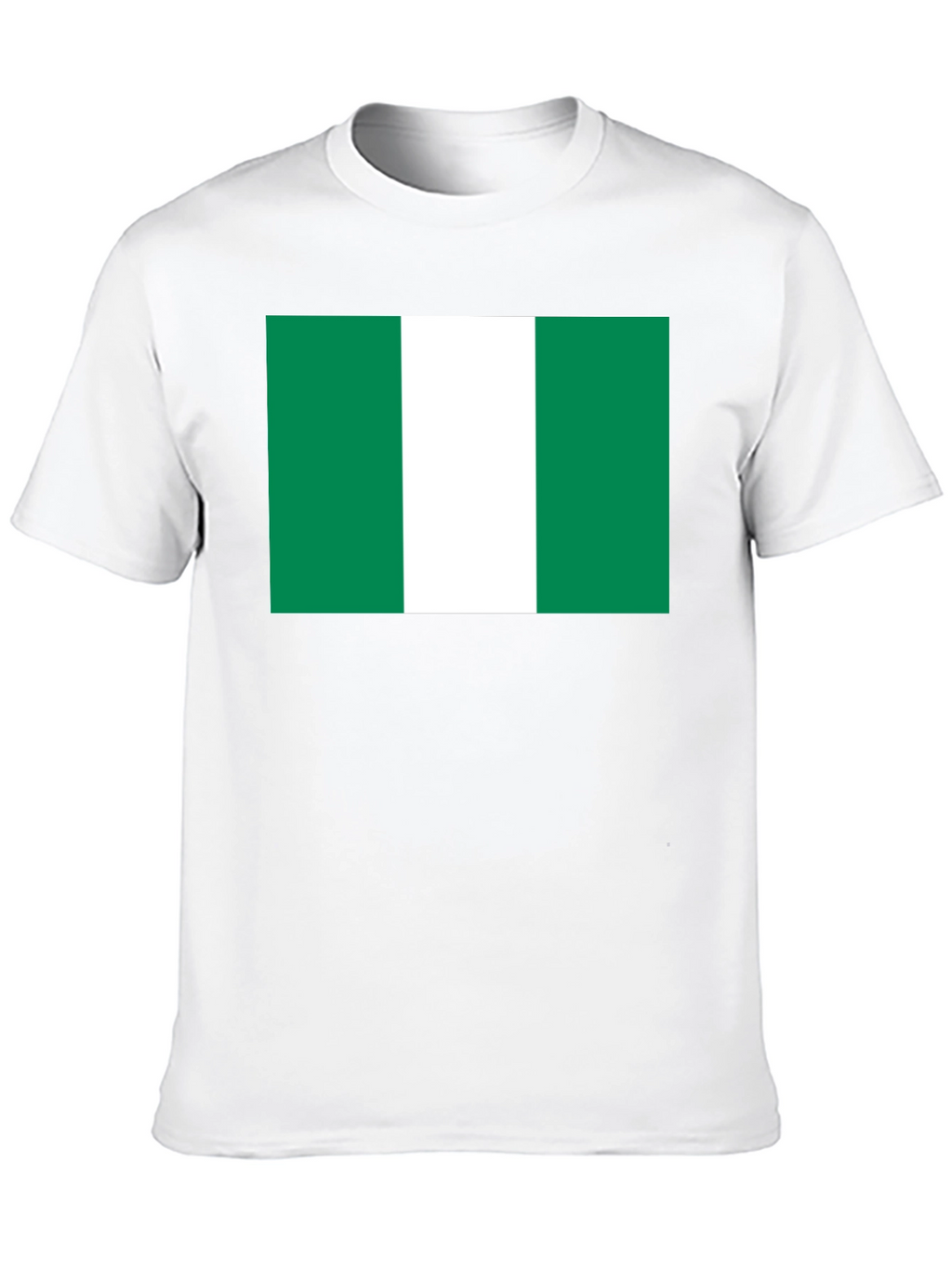 Nigeria Flag T-Shirt - Black Cotton Tee