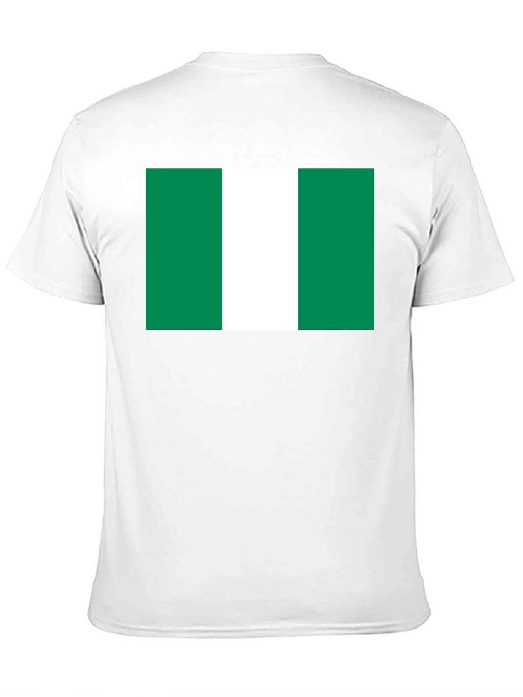 Nigeria Flag T-Shirt - Black Cotton Tee
