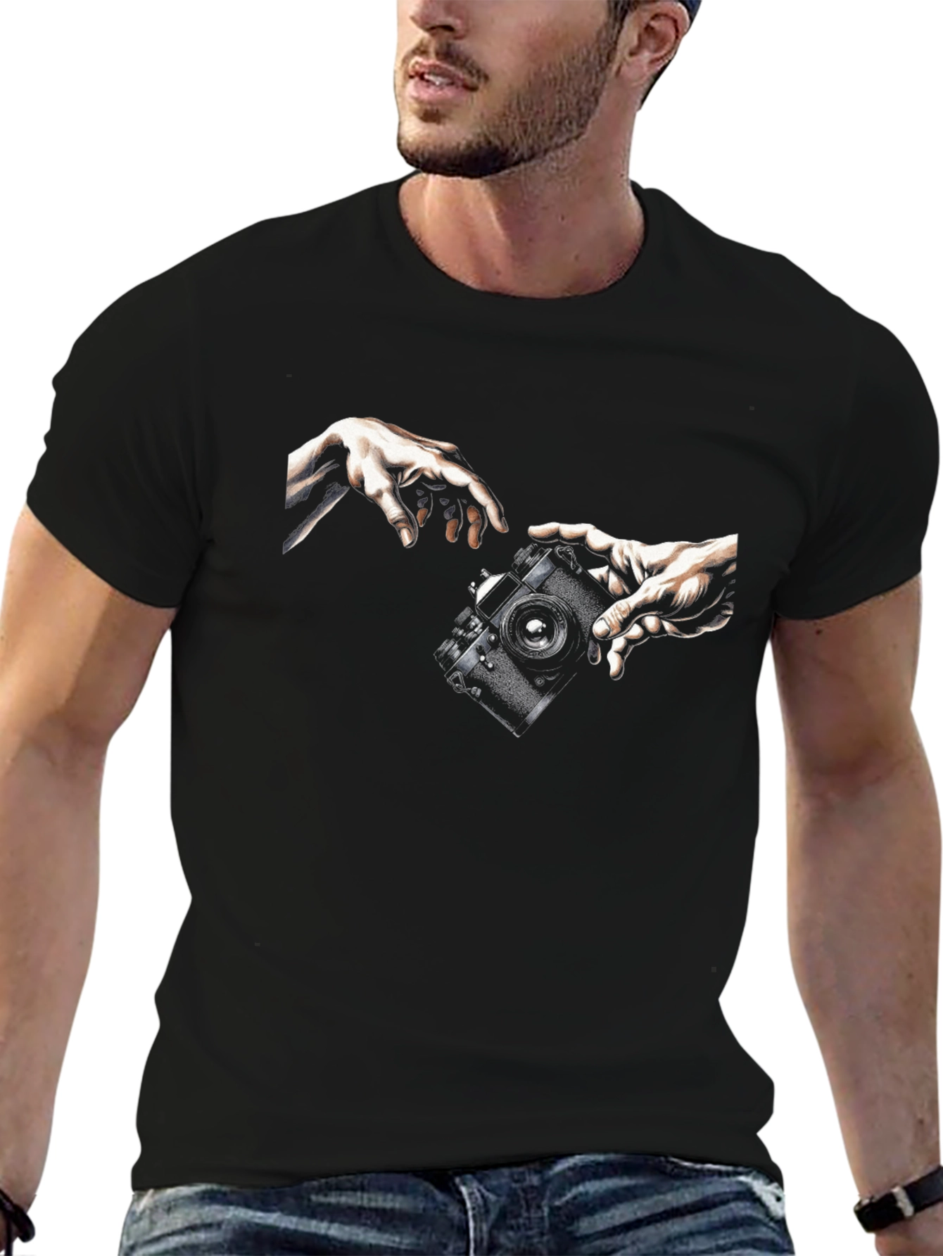 Photographers Touch Black T-Shirt