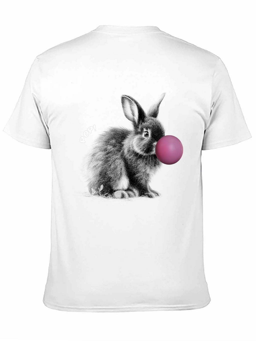 Rabbit Bubble Gum Pop Graphic T-Shirt