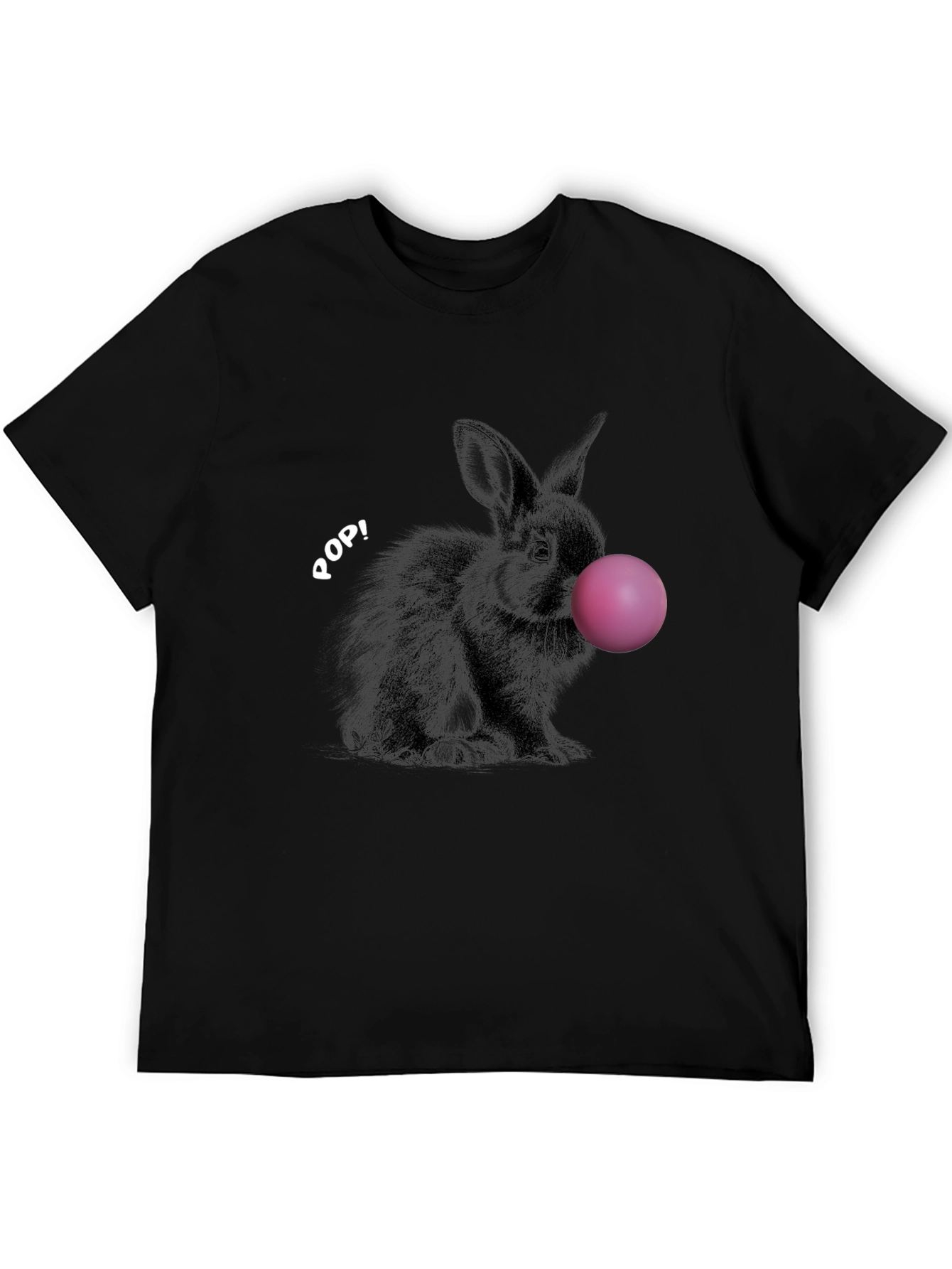 Rabbit Bubble Gum Pop Graphic T-Shirt