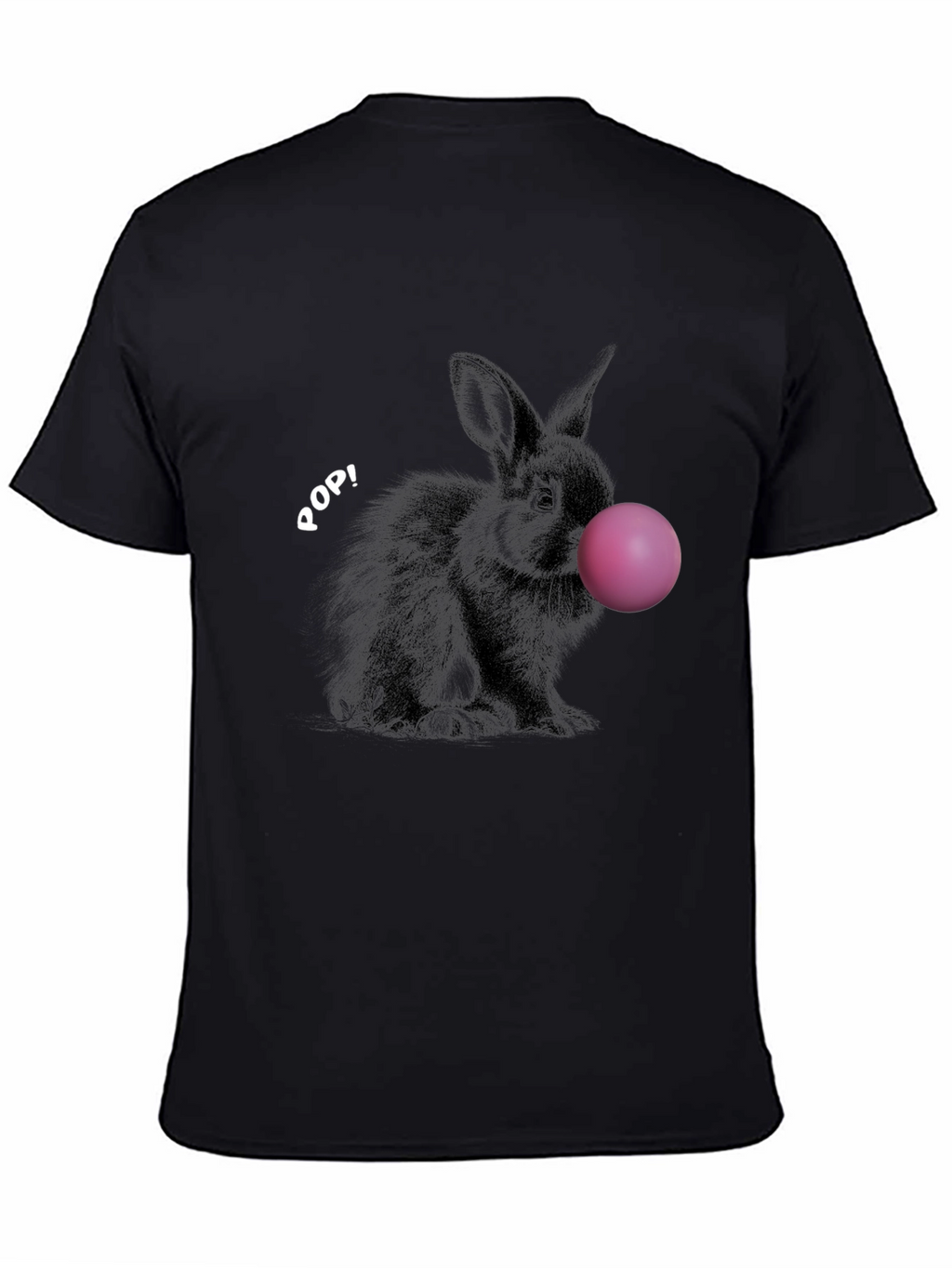 Rabbit Bubble Gum Pop Graphic T-Shirt