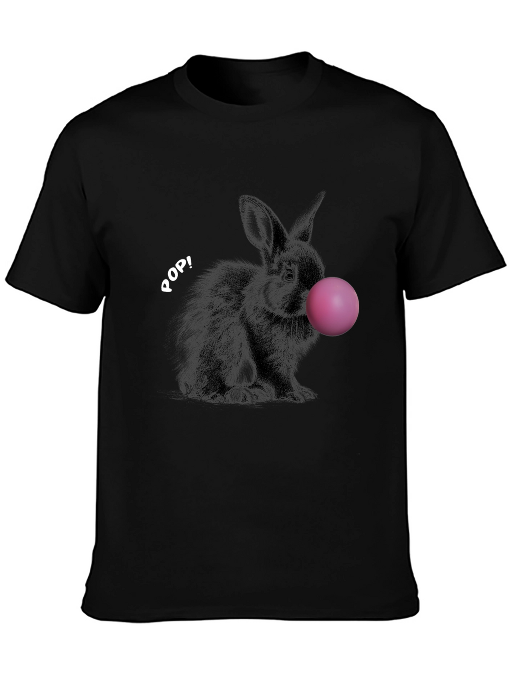 Rabbit Bubble Gum Pop Graphic T-Shirt