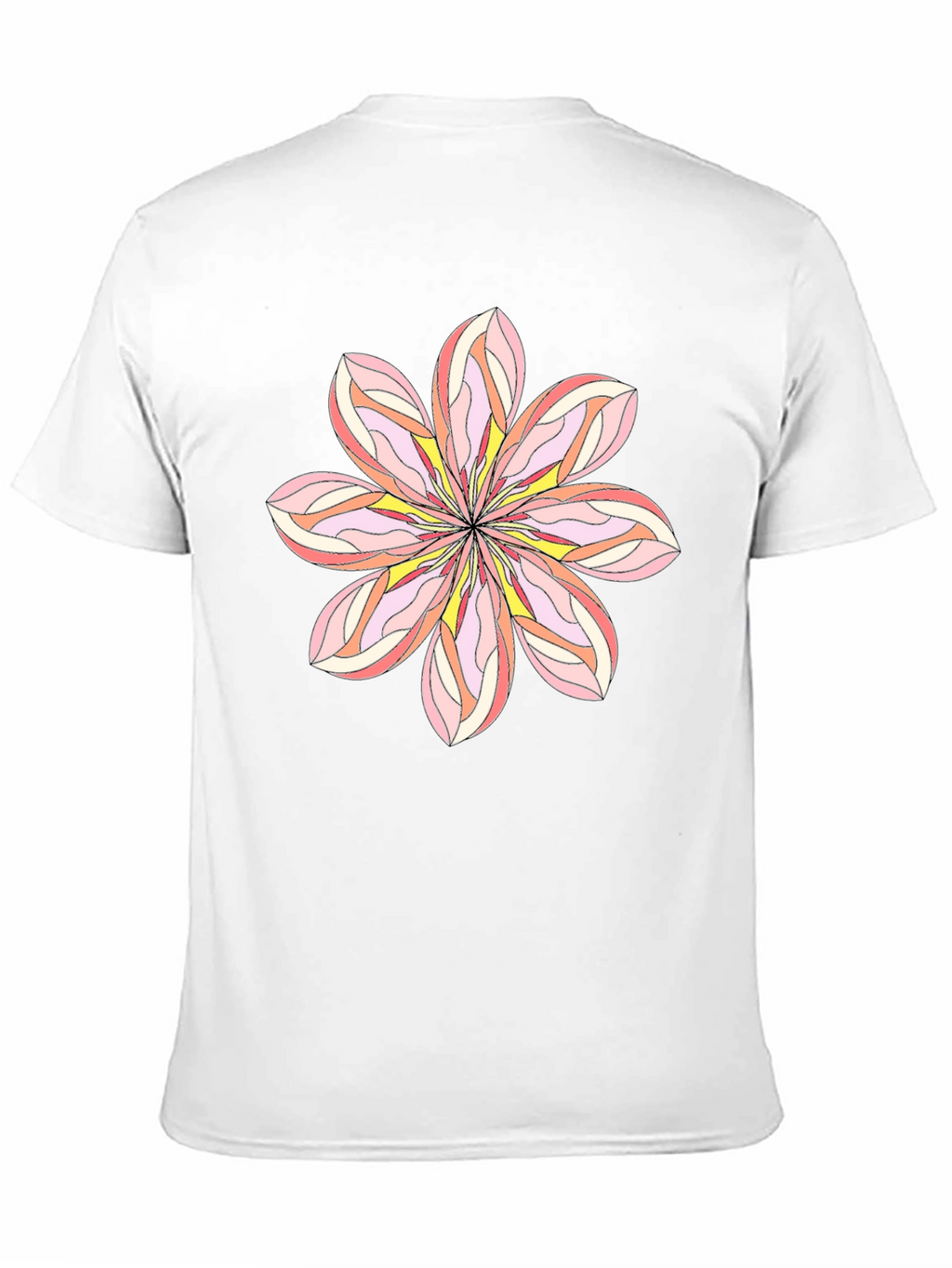 Floral Graphic Tee - Black Cotton Blend