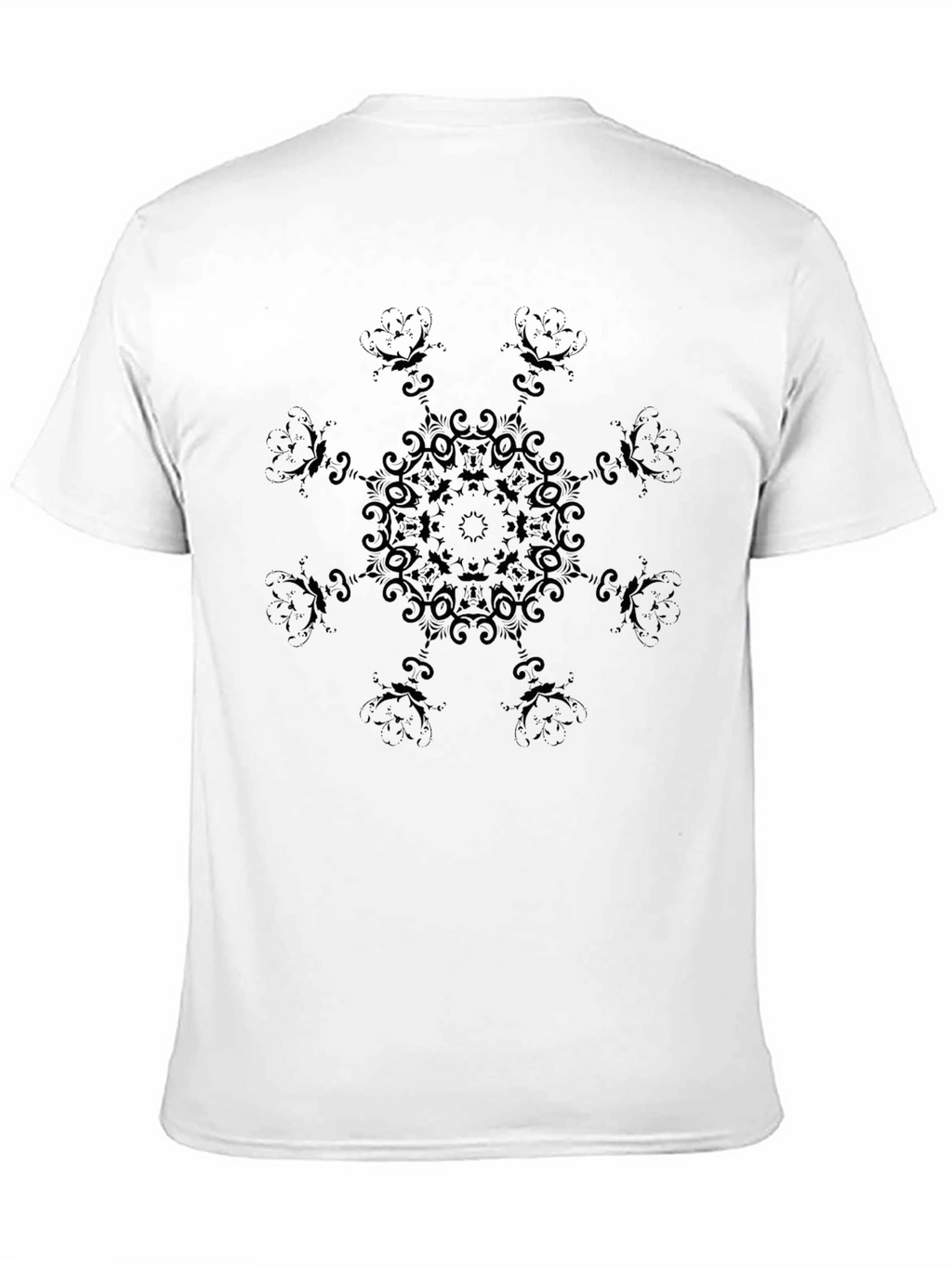 Black Mandala Graphic Tee - Stylish Mens T-Shirt