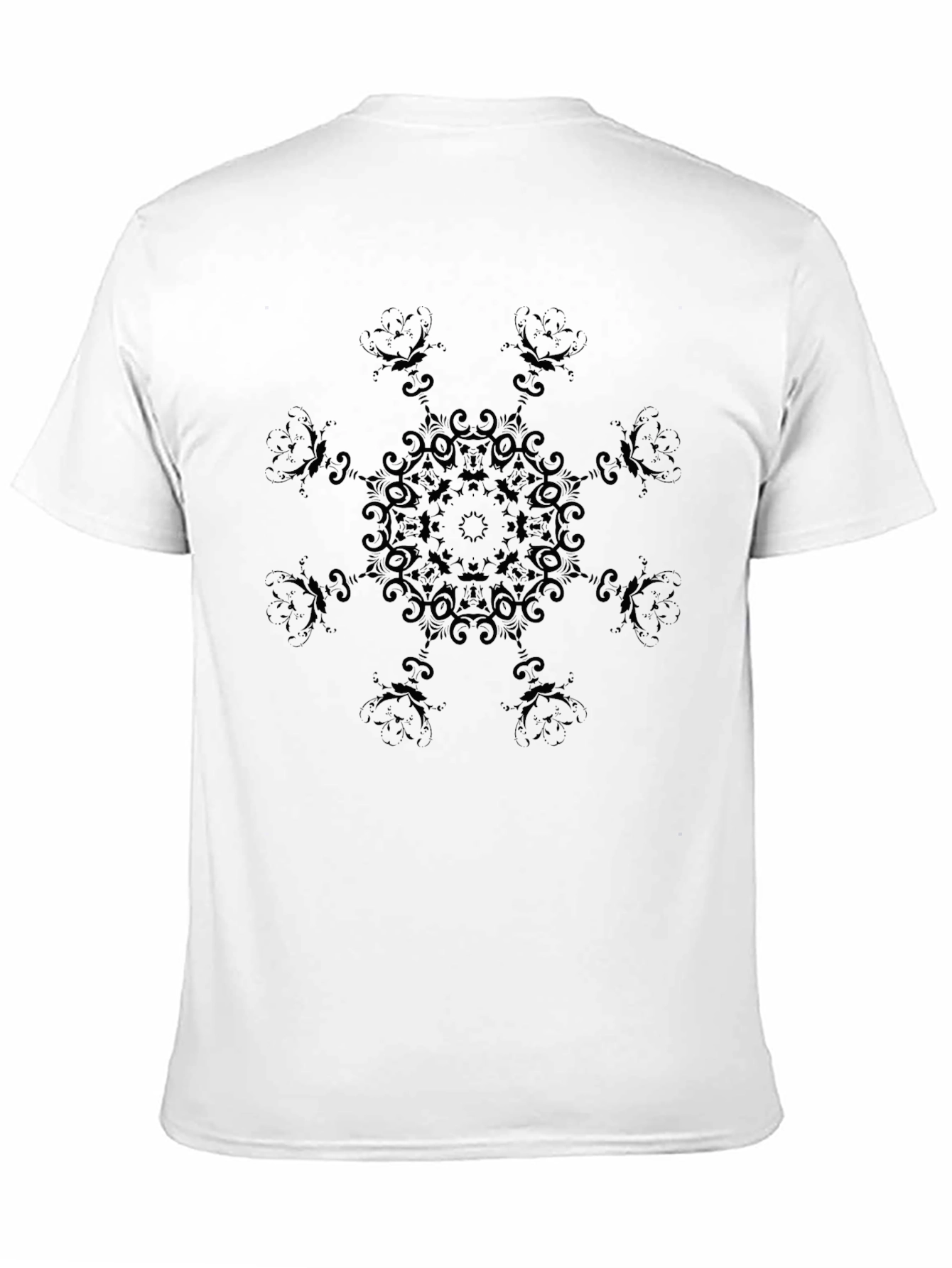 Black Mandala Graphic Tee - Stylish Mens T-Shirt