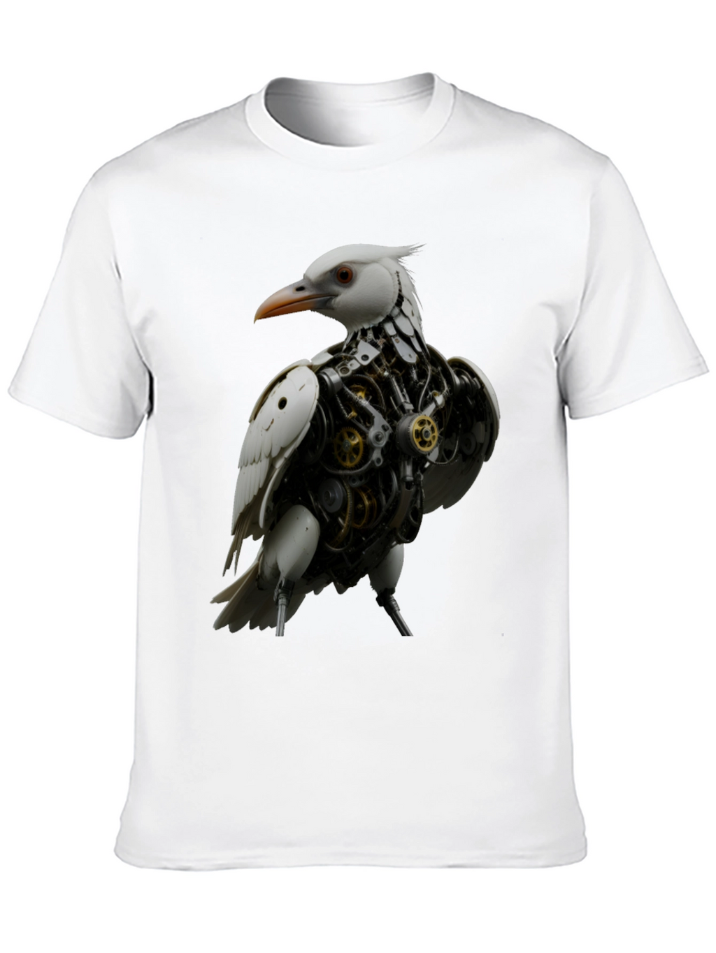 Steampunk Bird Graphic Tee - Unique Design