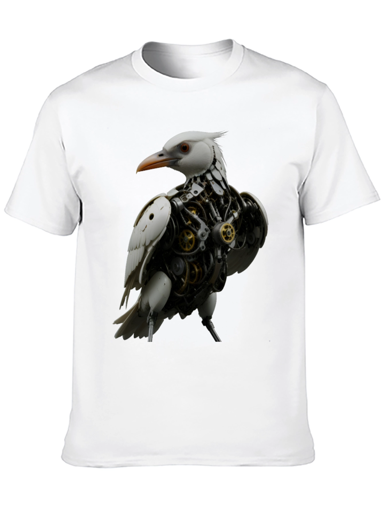 Steampunk Bird Graphic Tee - Unique Design