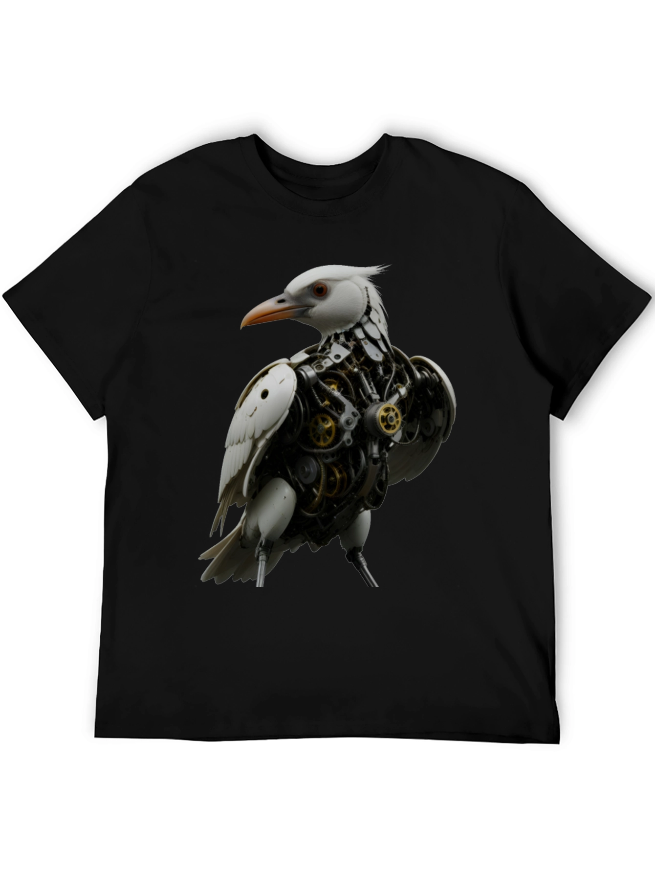 Steampunk Bird Graphic Tee - Unique Design