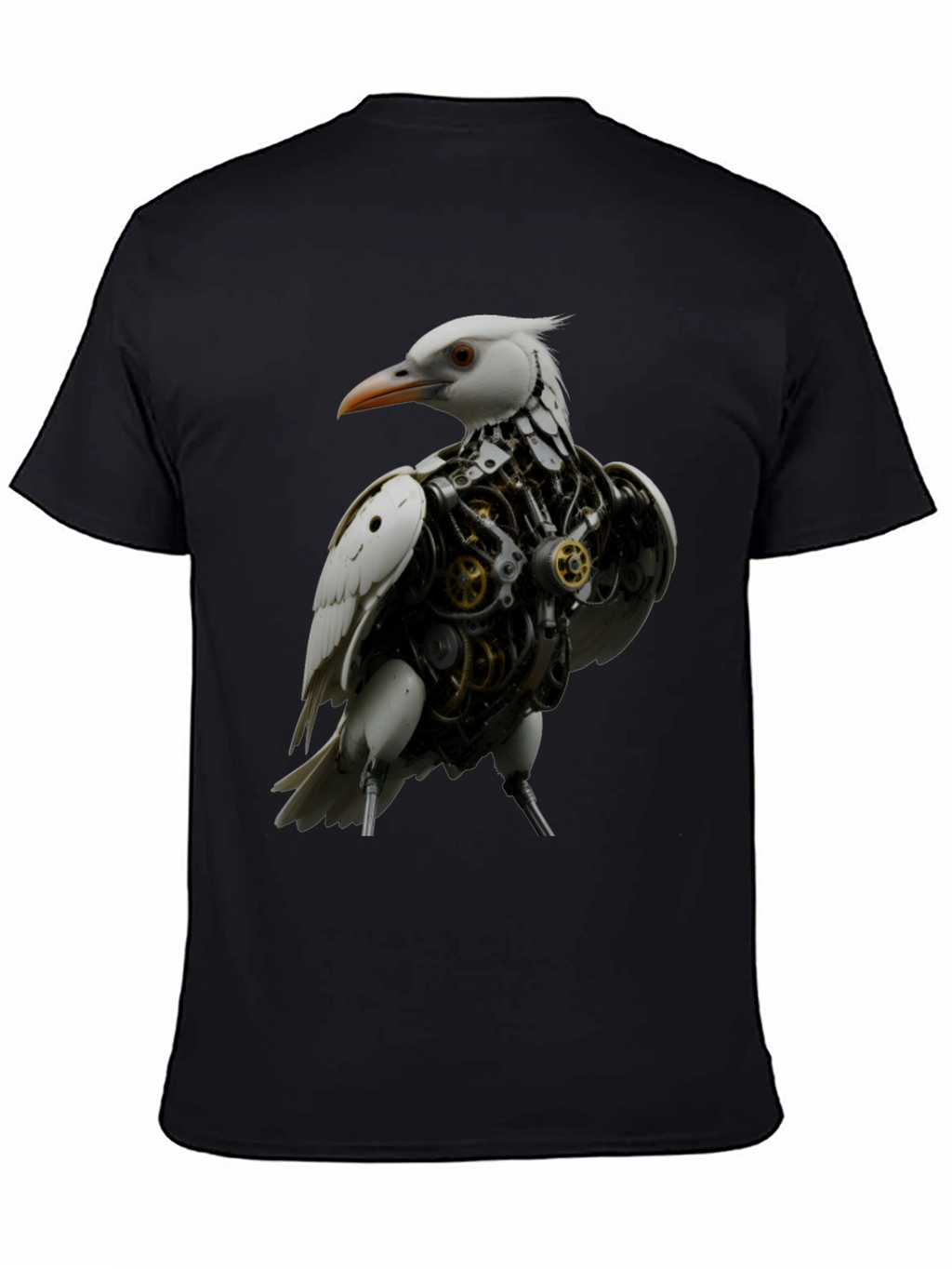 Steampunk Bird Graphic Tee - Unique Design