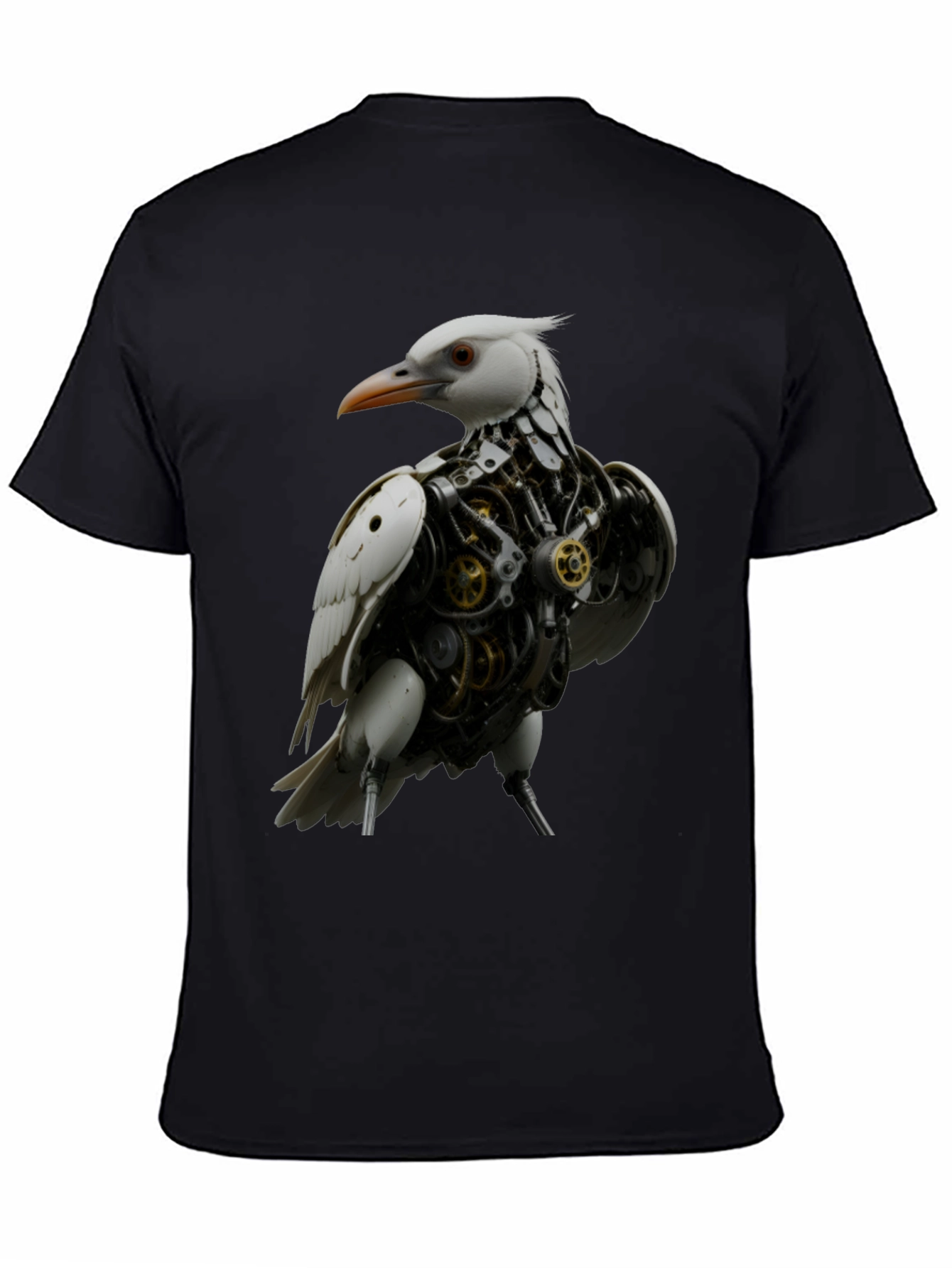Steampunk Bird Graphic Tee - Unique Design