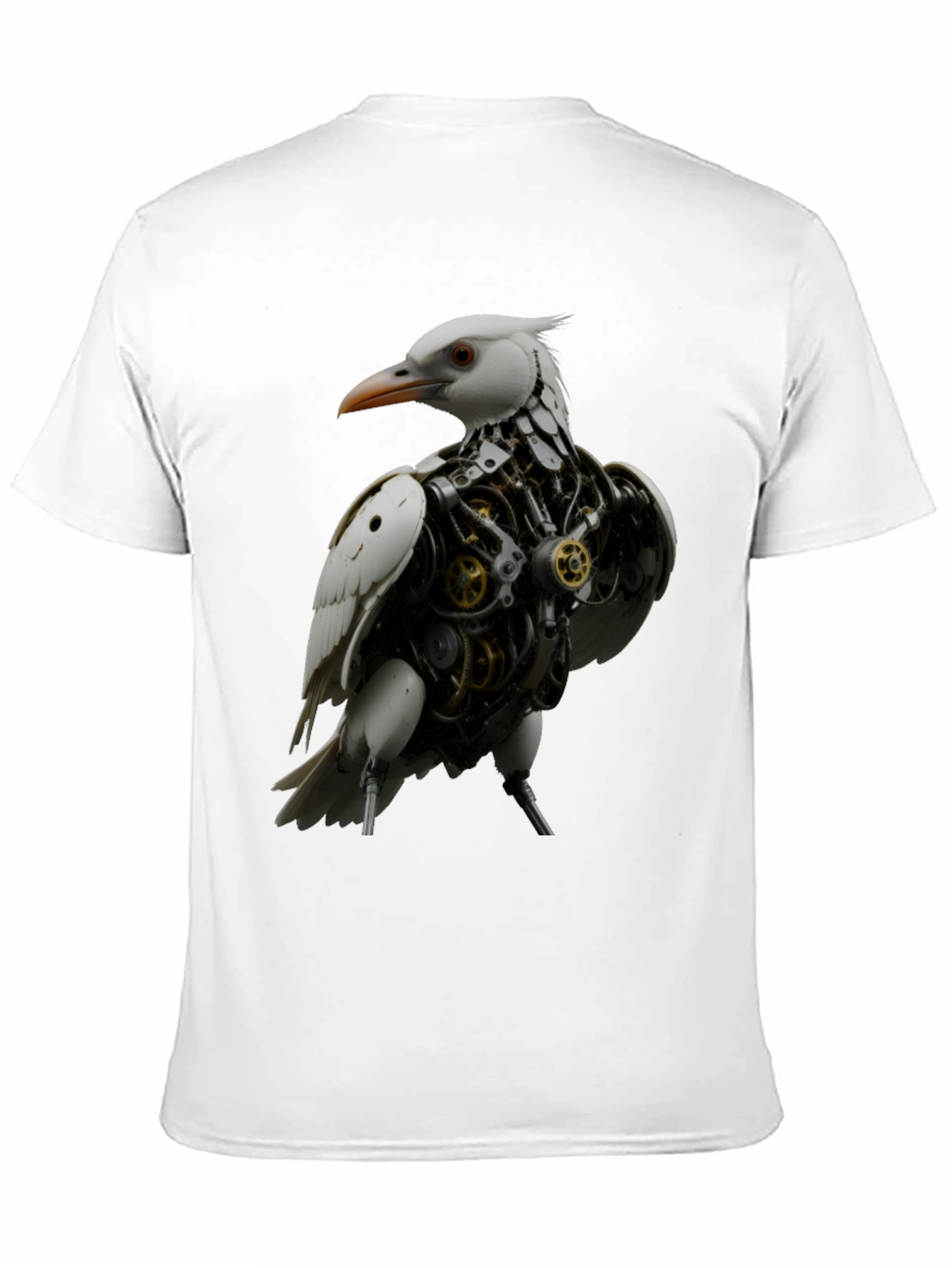 Steampunk Bird Graphic Tee - Unique Design