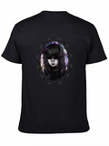 Gothic Doll Graphic Tee - Mens Black T-Shirt