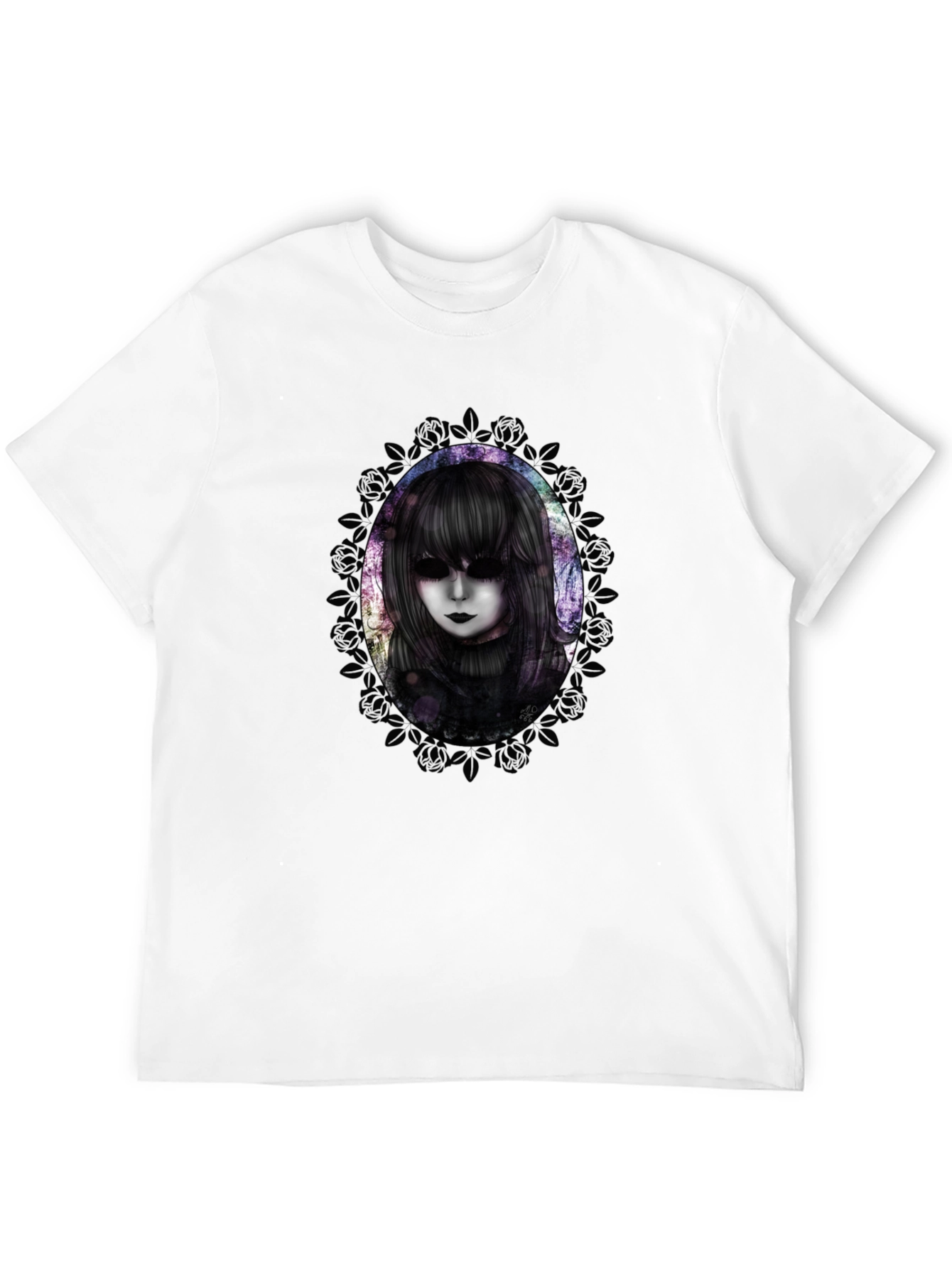 Gothic Doll Graphic Tee - Mens Black T-Shirt