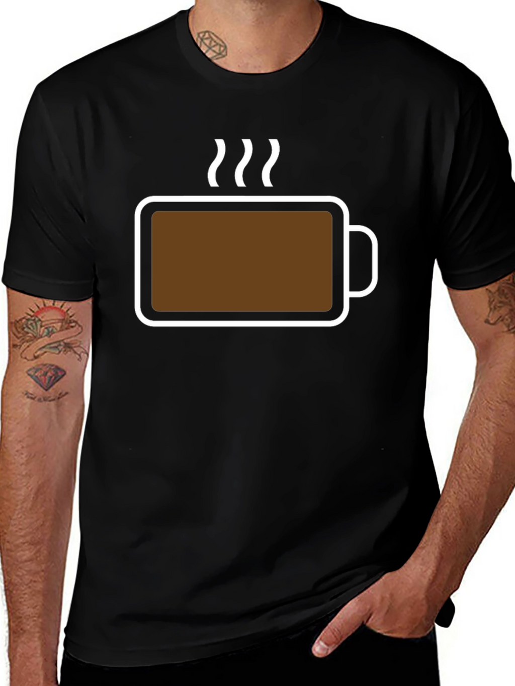 Coffee Mug T-Shirt - Caffeine Boost!