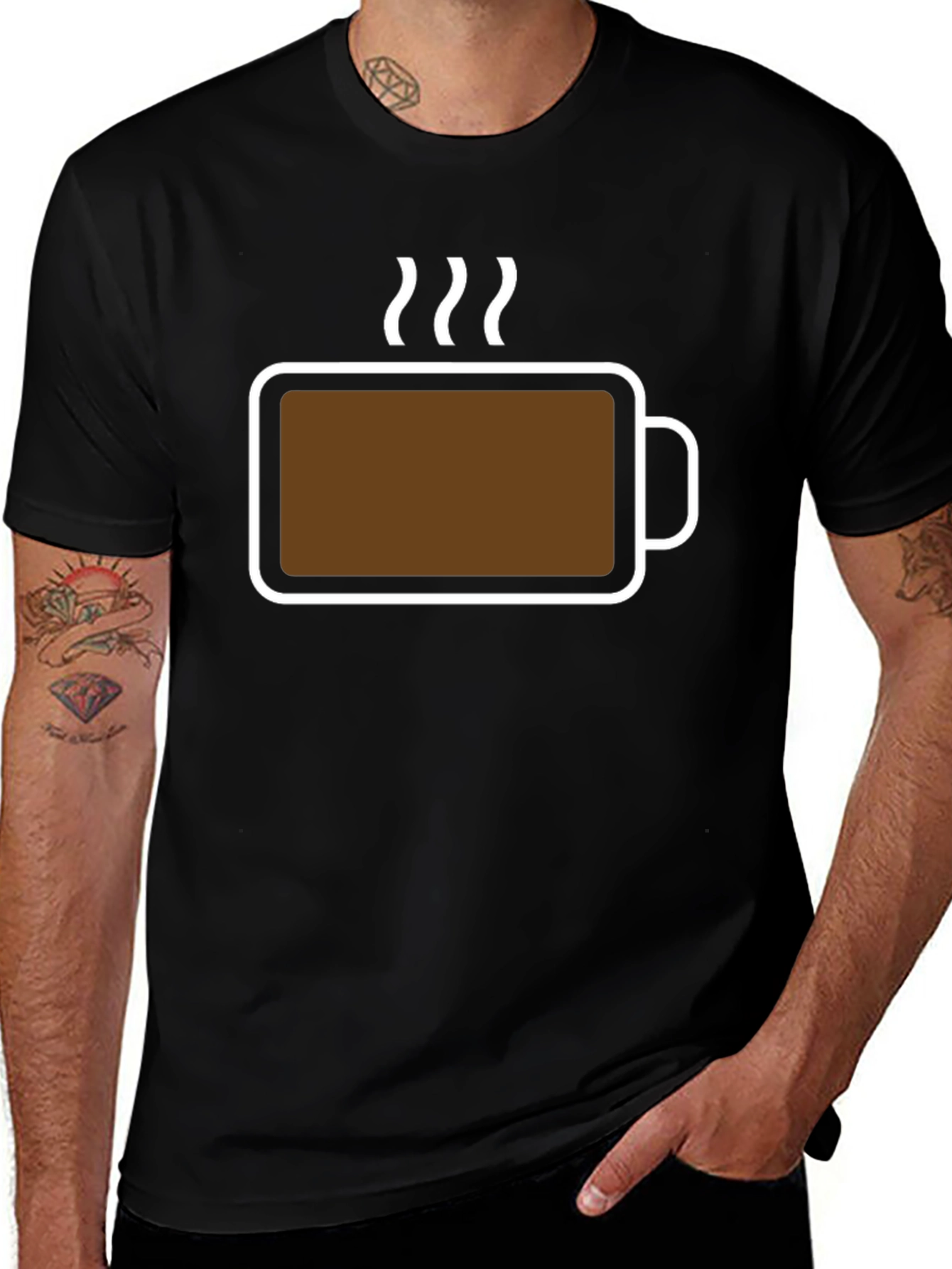 Coffee Mug T-Shirt - Caffeine Boost!