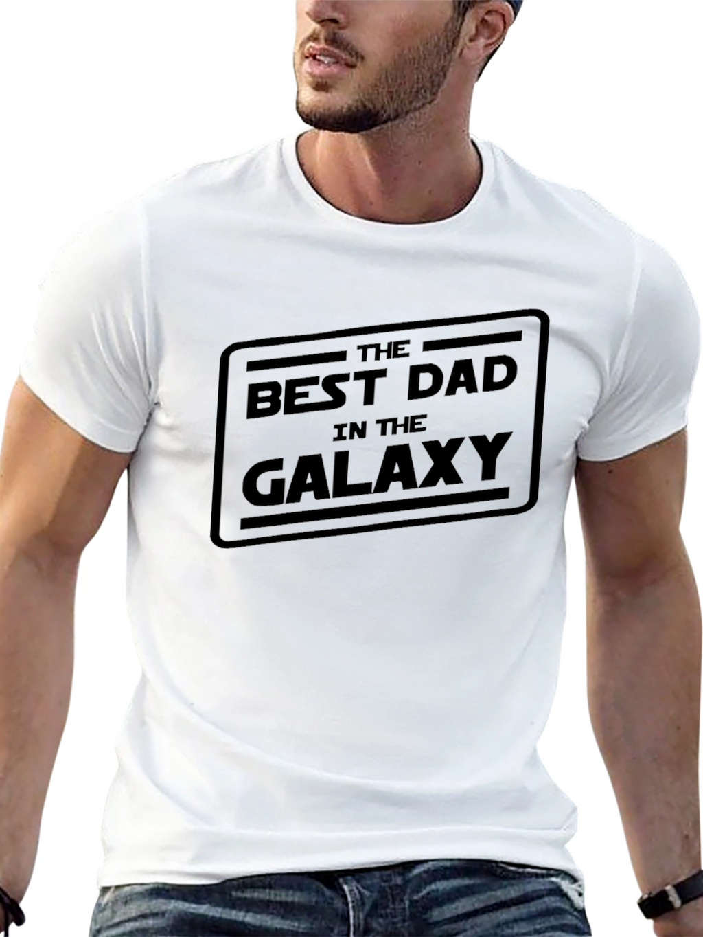 Best Dad in the Galaxy T-Shirt - Black