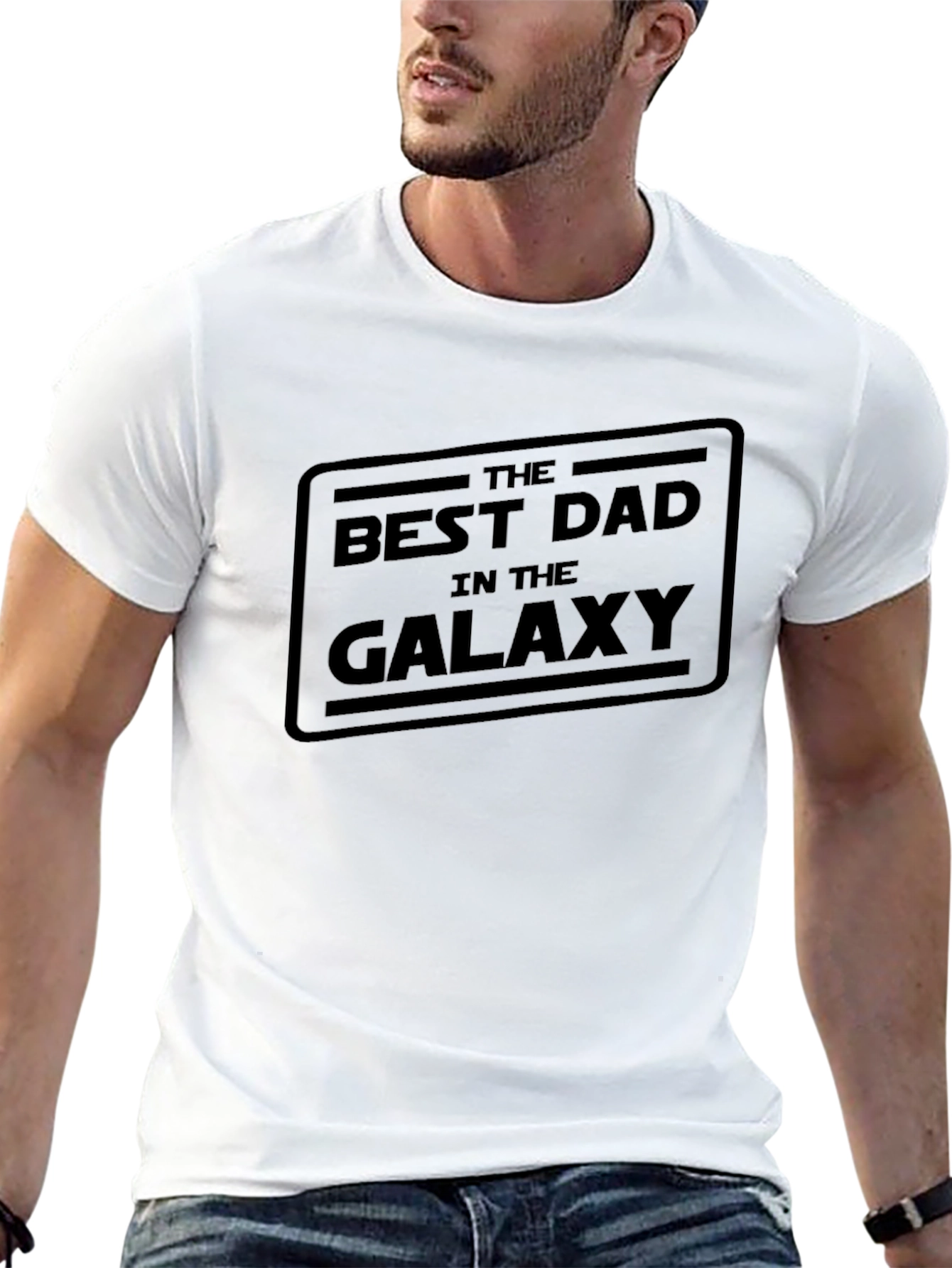 Best Dad in the Galaxy T-Shirt - Black