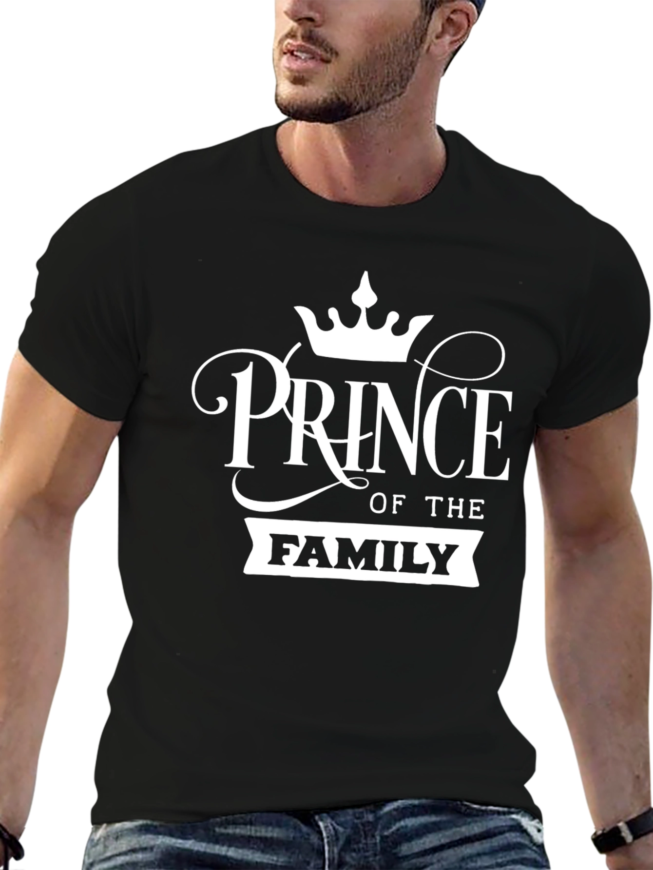 Prince of the Family Graphic T-Shirt - Black