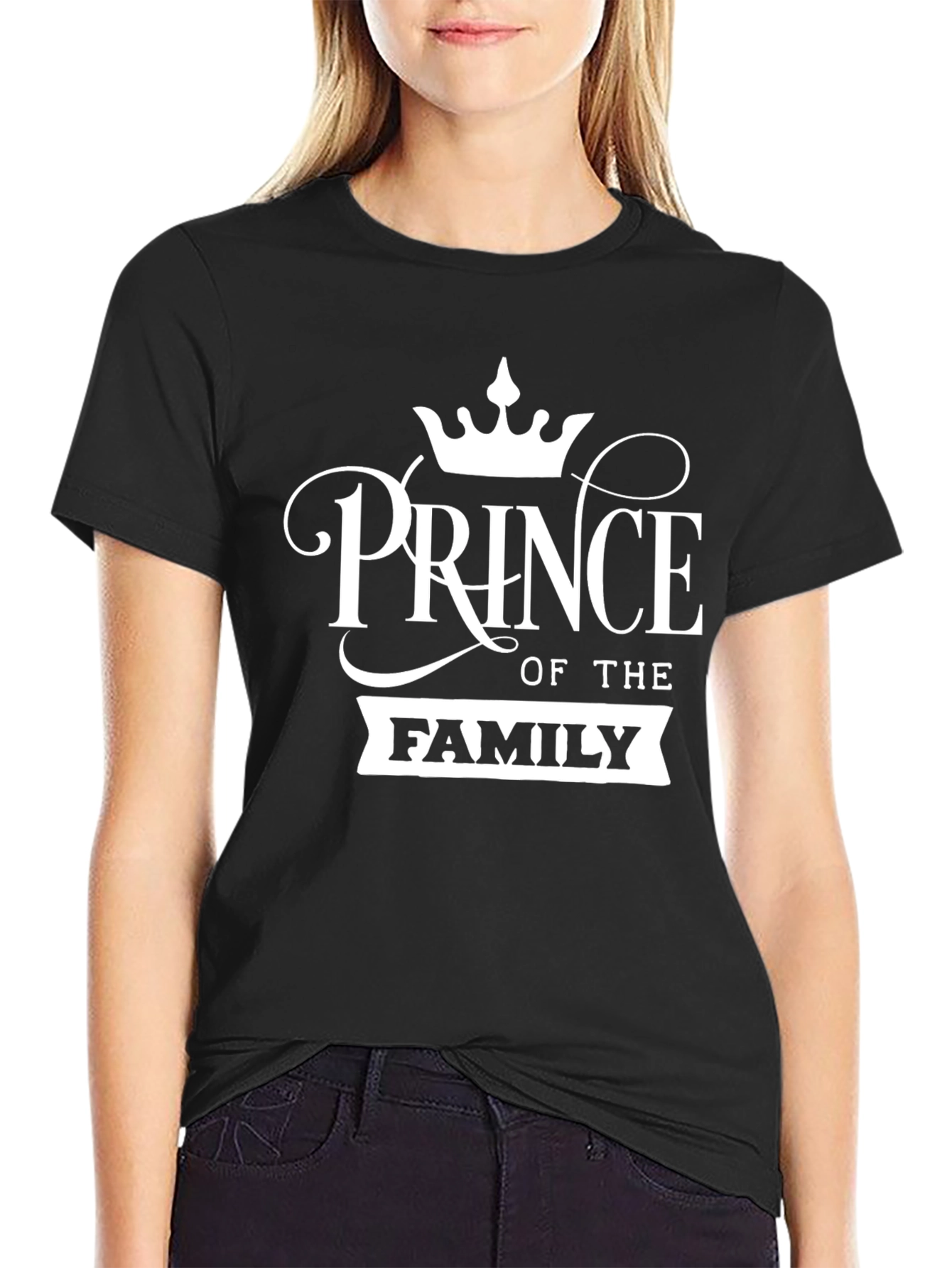 Prince of the Family Graphic T-Shirt - Black