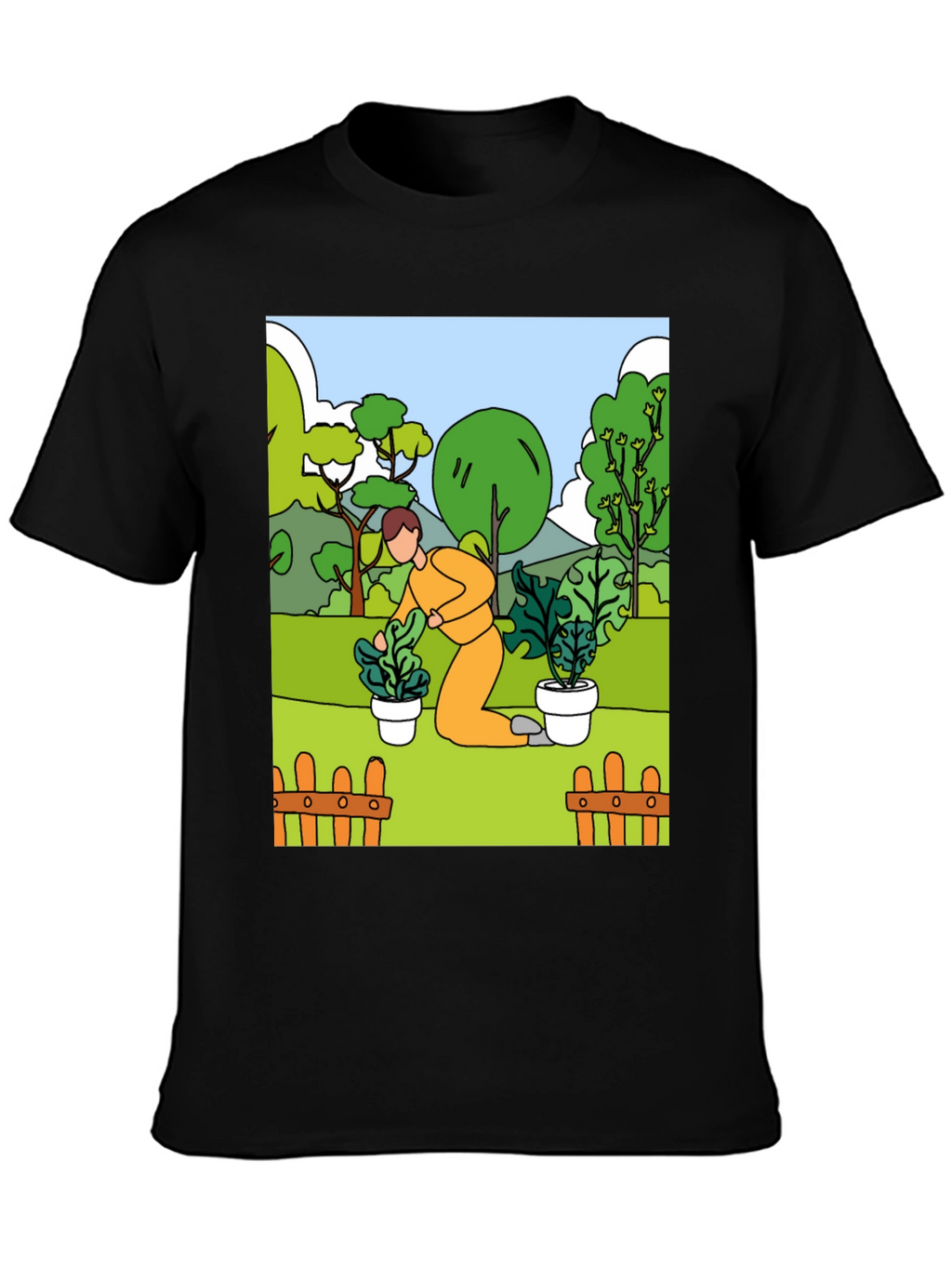 Gardening T-Shirt - Illustrated Graphic Tee