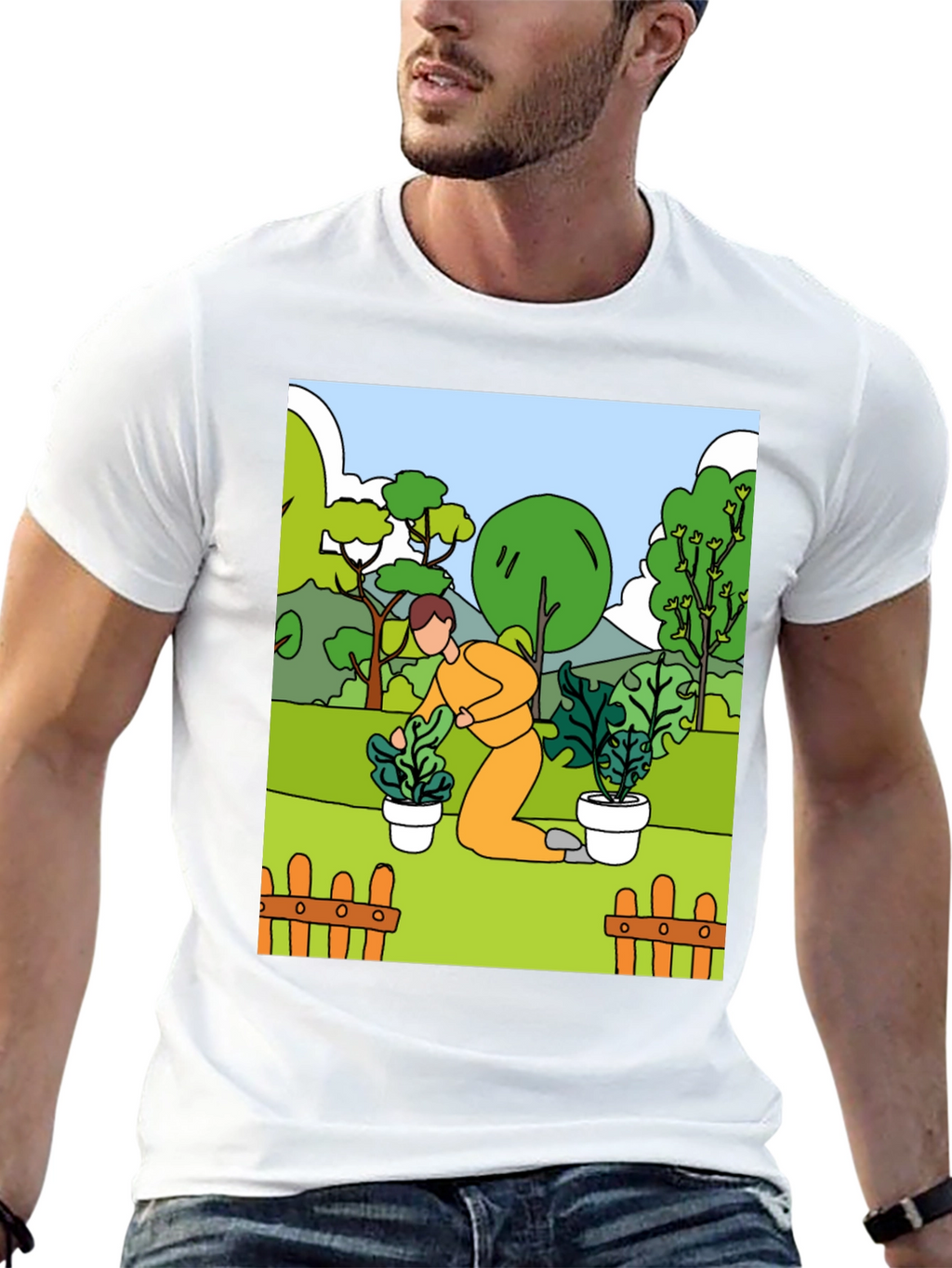 Gardening T-Shirt - Illustrated Graphic Tee