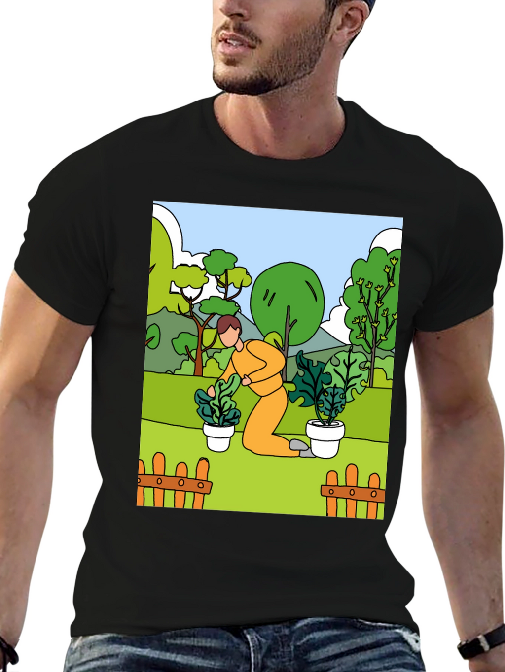 Gardening T-Shirt - Illustrated Graphic Tee