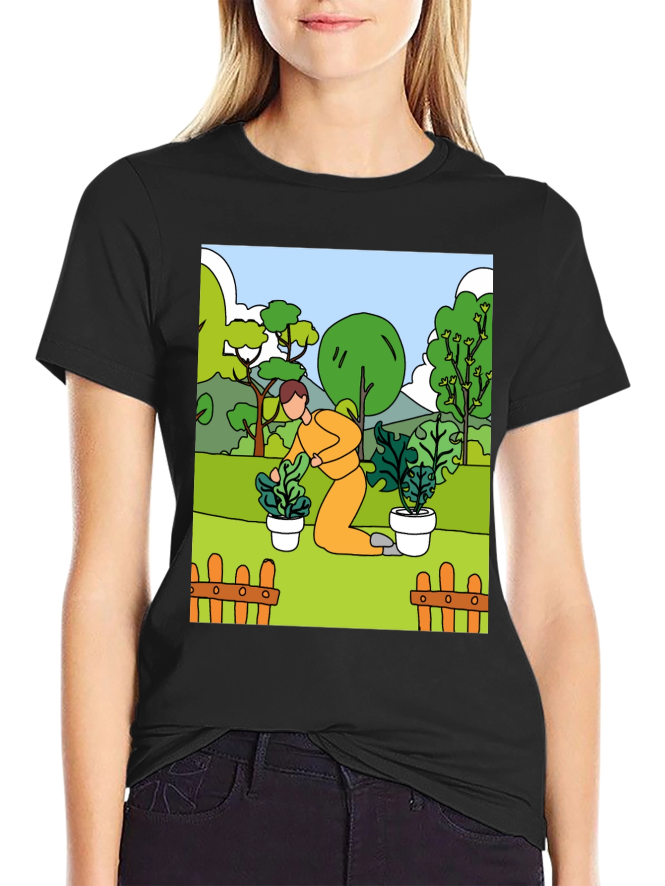 Gardening T-Shirt - Illustrated Graphic Tee
